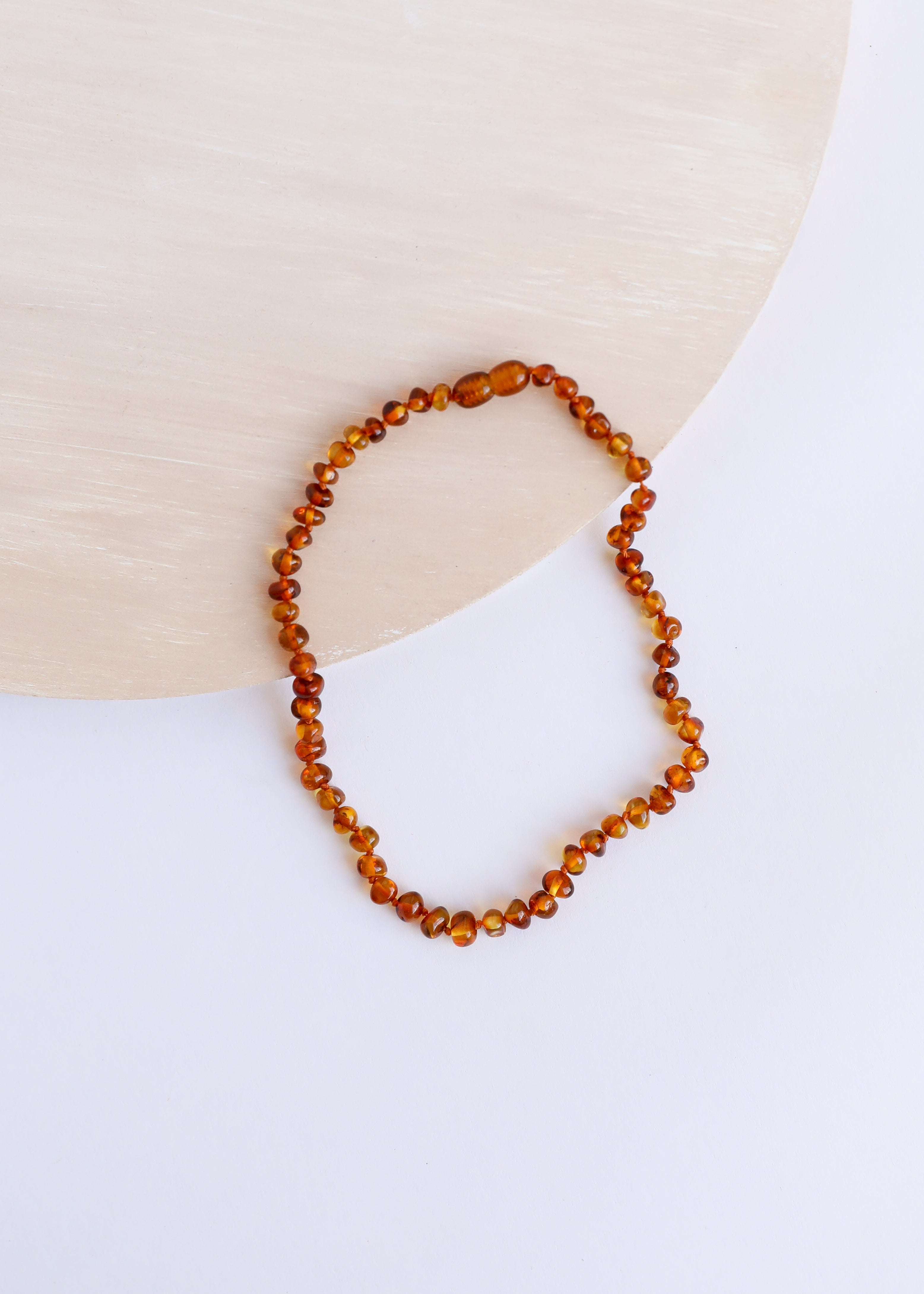 Polished Cognac Baltic Amber || Necklace by CanyonLeaf