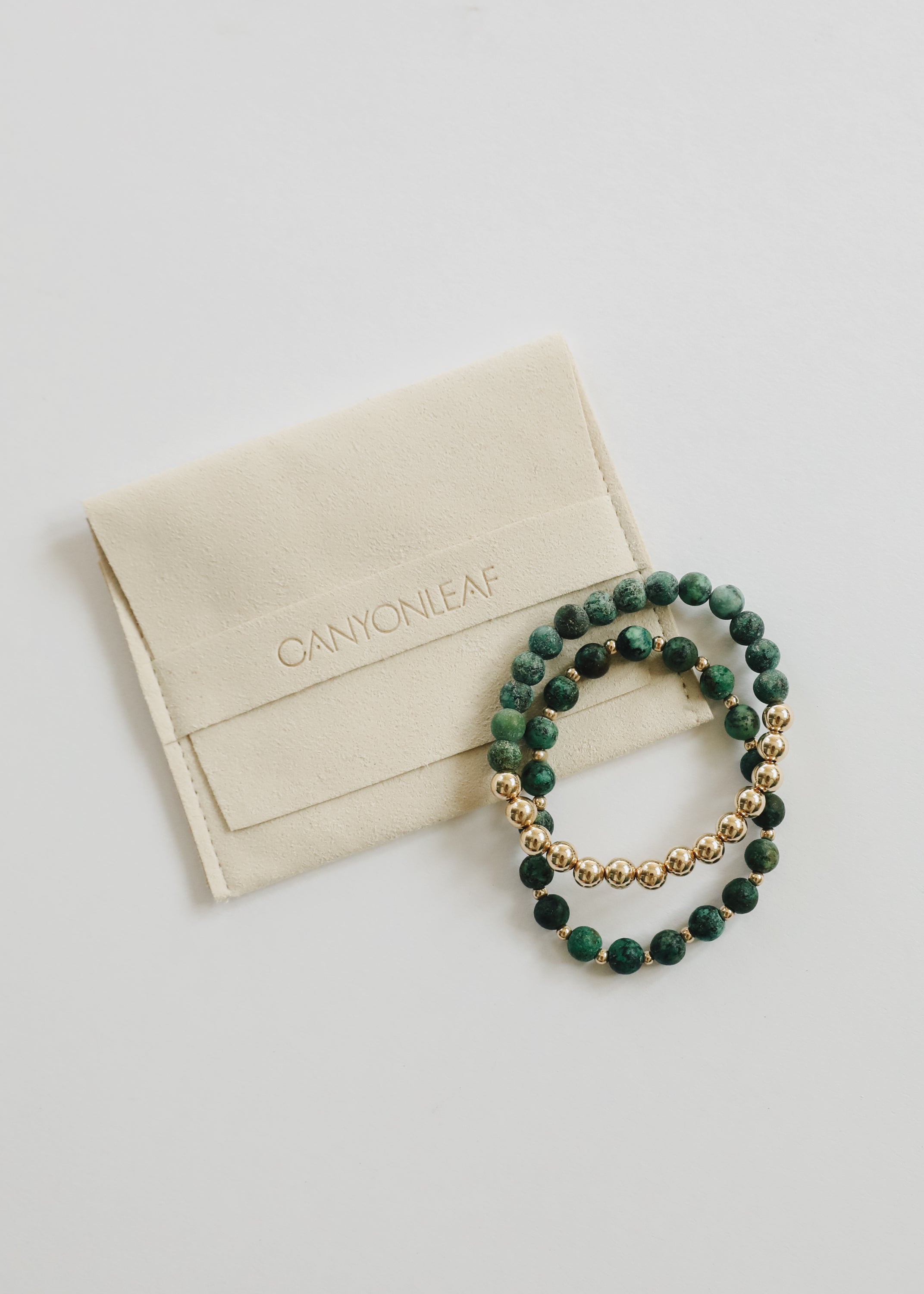 Turquoise Jasper :14k Gold Filled Sun + Moon || Adult Bracelets by CanyonLeaf