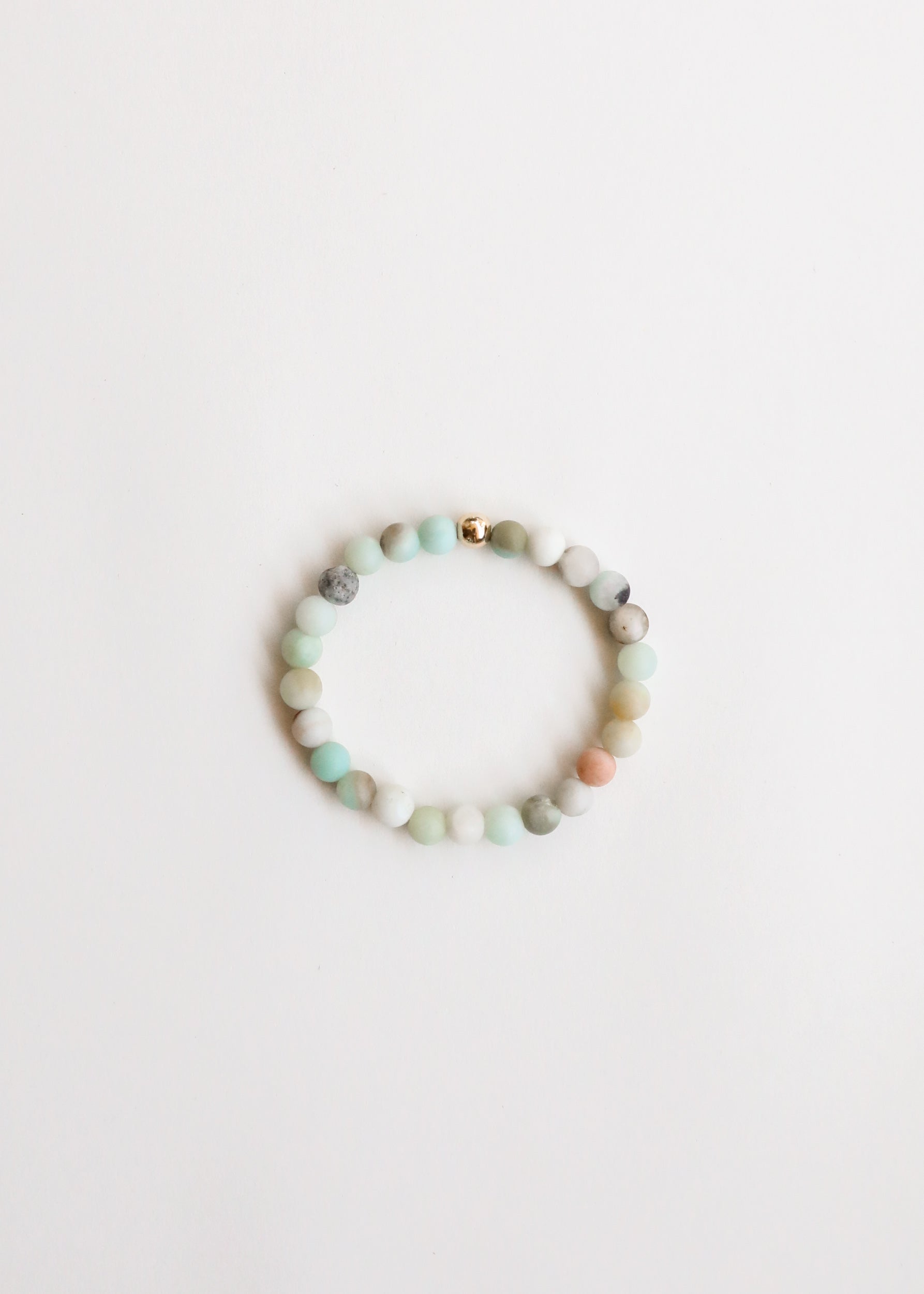 Raw Amazonite + 14k Gold Filled || Beaded Bracelet by CanyonLeaf