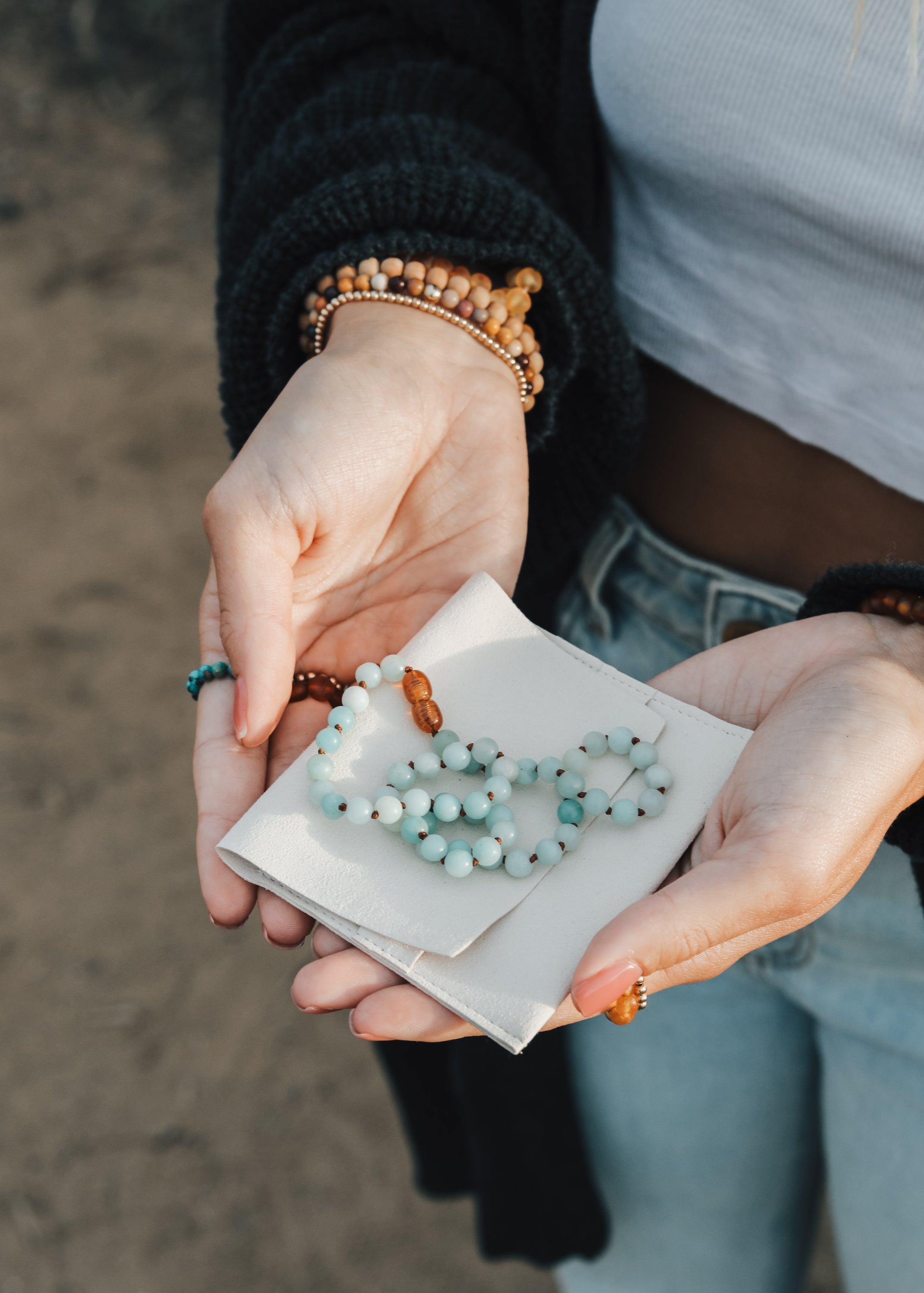 Pure Gemstone + Amazonite || Necklace by CanyonLeaf