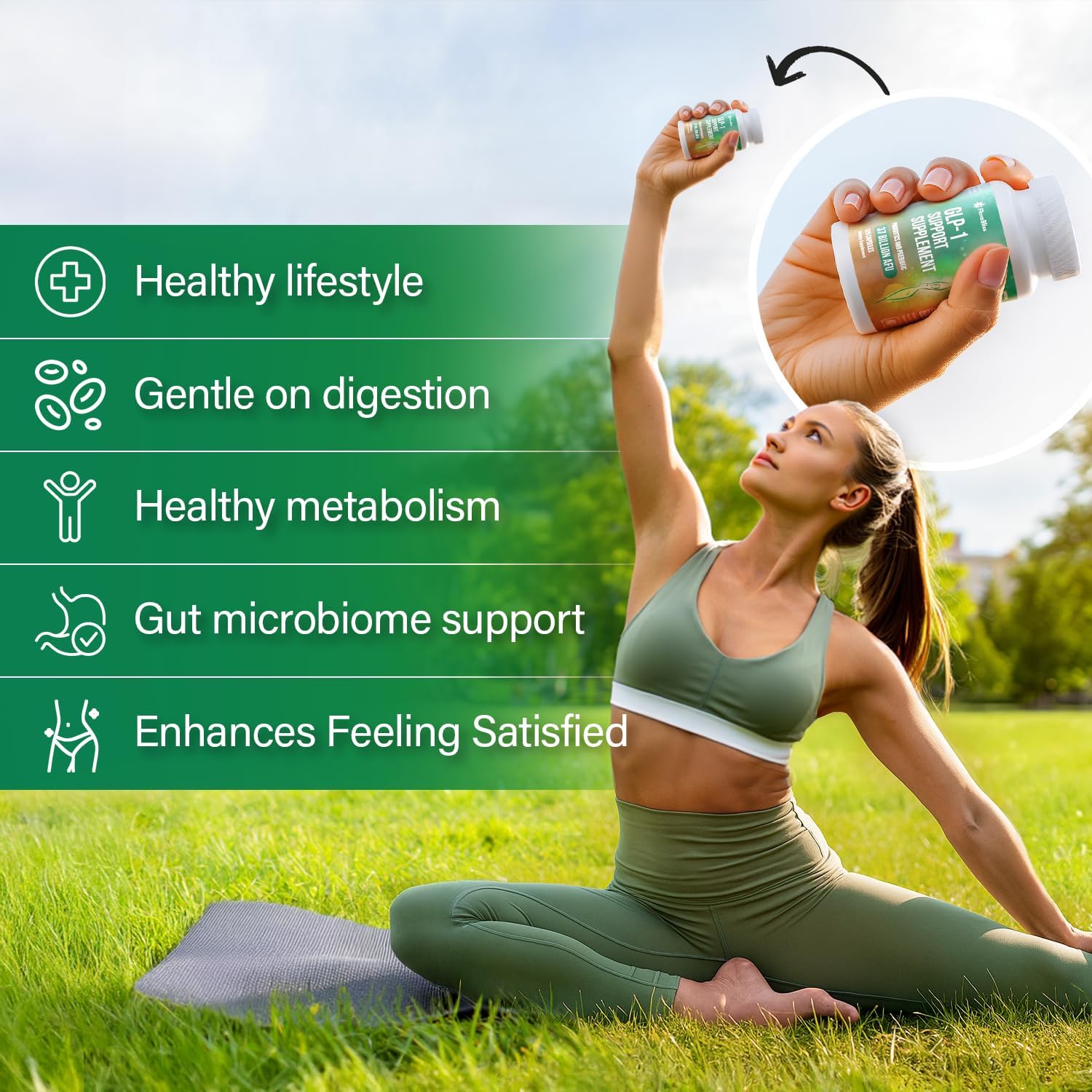 Natural Support Formula | 37 Billion Probiotics – Natural Akkermansia, Chicory Inulin, Berberine - Vitamin D & B2 by FreshDrinkUS - Natural and Premium Herbal Tea