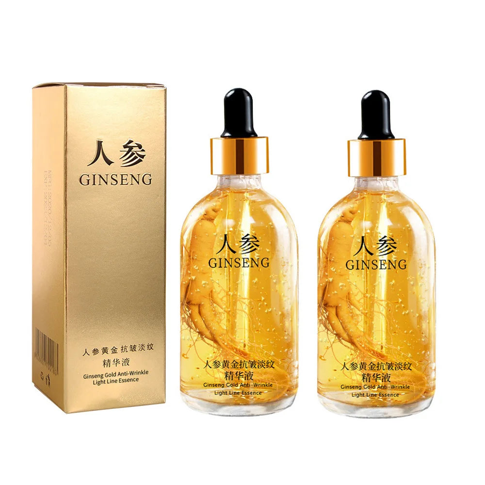 24K Gold Hyaluronic Acid Serum for Face Anti-Wrinkle Anti-Aging Brightening Moisturizing Skincare Facial Serum Essence Face Care by Korean Skin Care
