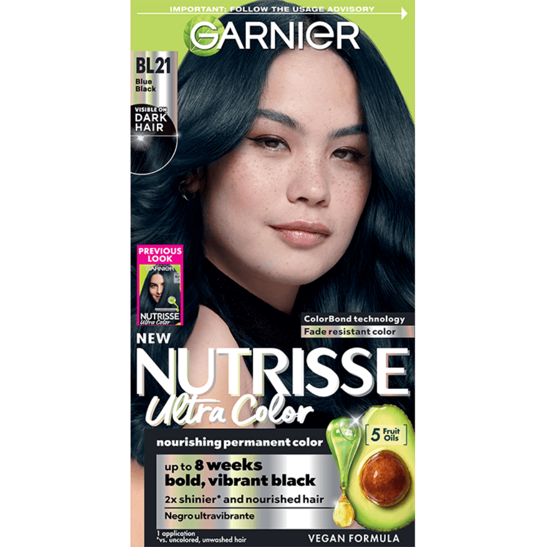 Garnier Nutrisse Ultra Color Blue Black BL-21 (3.4oz) by Farmacias Savia