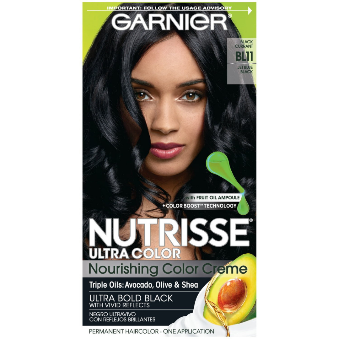 Garnier Nutrisse Ultra Color Jet Blue Black BL-11 (3.4oz) by Farmacias Savia