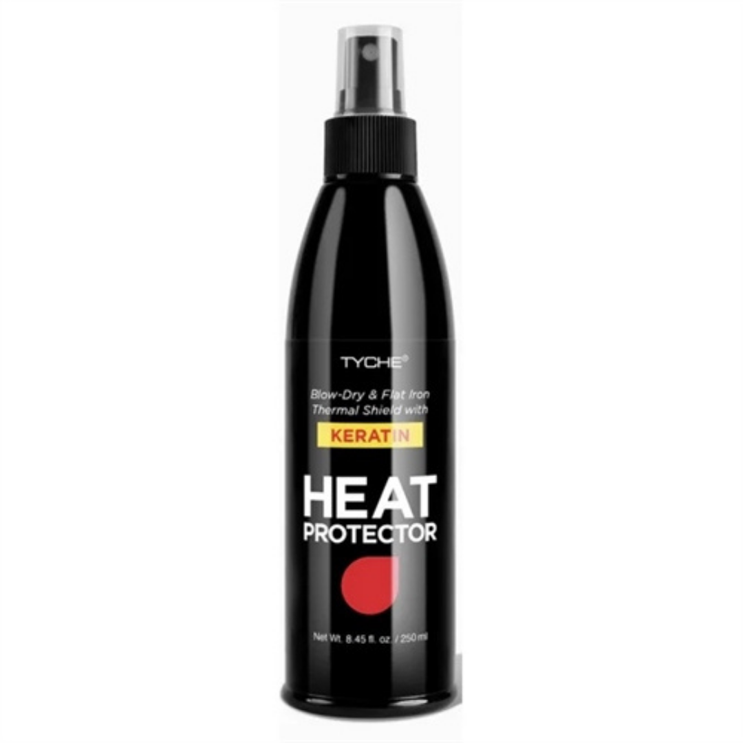 Tyche Blow-Dry & Flat Iron Thermal Shield with Keratin Heat Protector (6oz) by Farmacias Savia