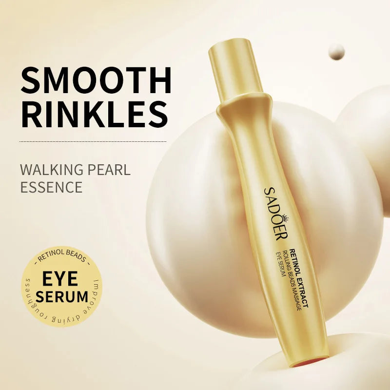 Snail Face Cream + Retinol Eye Massage Roller Serum 2Pcs Moisturizing Eye Bag Face Cream Korean Skin Care Products by Korean Skin Care