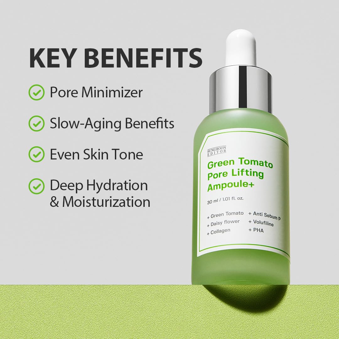 Sungboon Editor Green Tomato Pore Lifting Ampoule+ by AsiaBeautyMall