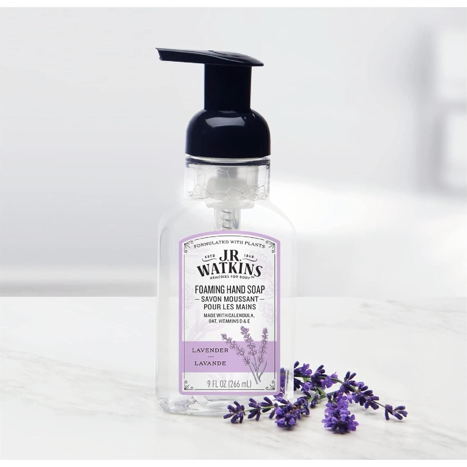 J.R. Watkins Lavender Foaming Hand Soap 9 oz by Pasteur Pharmacy