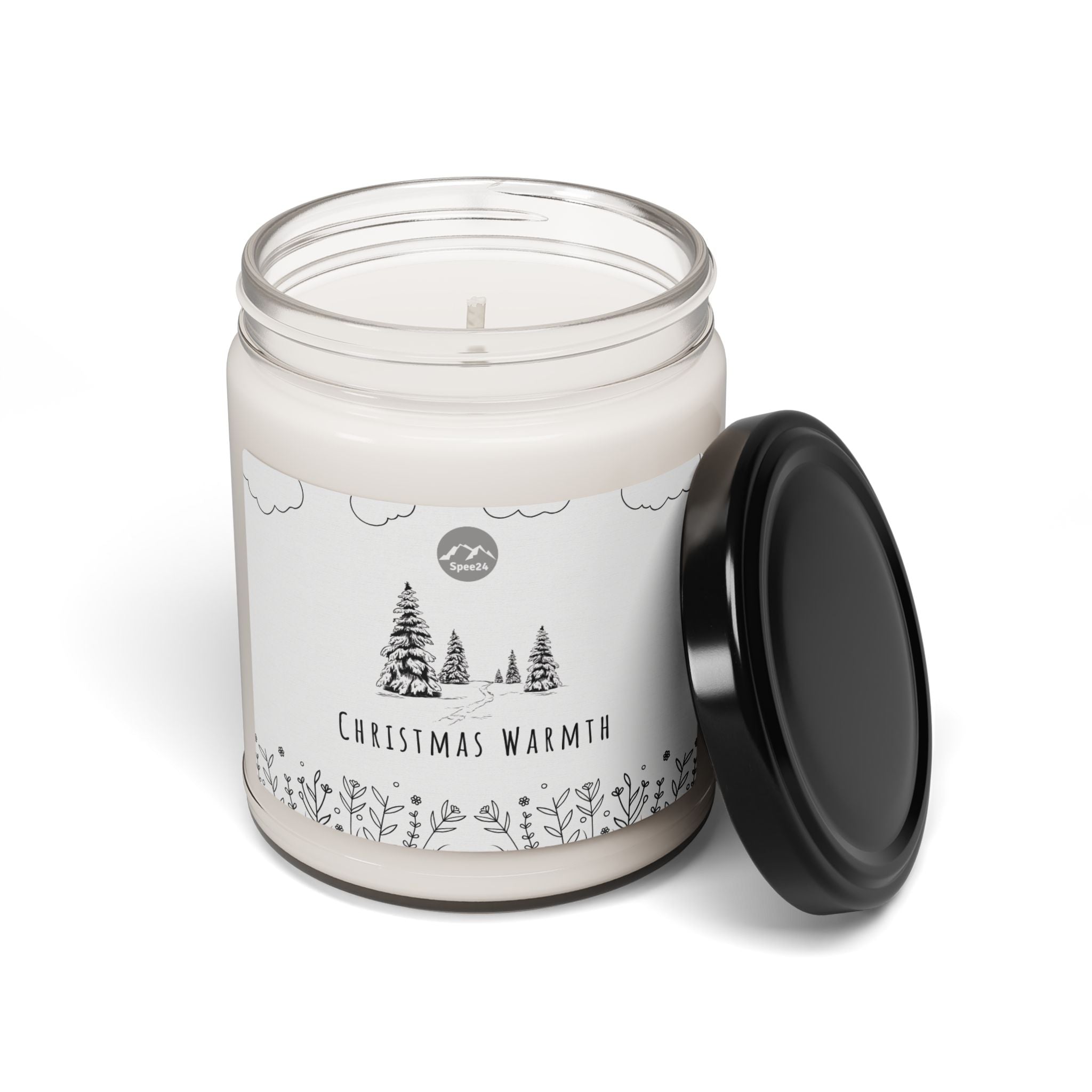 Christmas Warmth Scented Soy Candle | Cozy Holiday Decor, Relaxing Home Fragrance, Gifts for Her, Festive Candle, Aromatherapy -- 9oz by Spee24, LLC