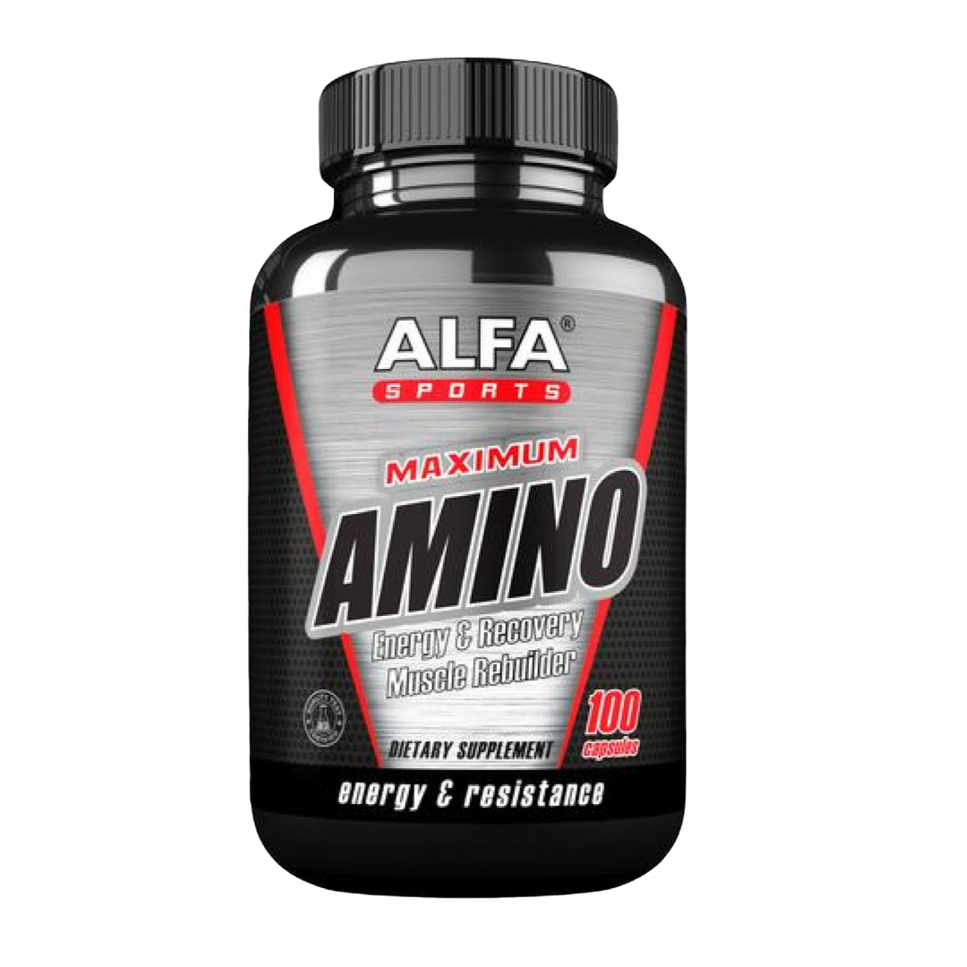 Alfa Sports Maximum Amino Energy & Recovery (100 Capsules) by Farmacias Savia