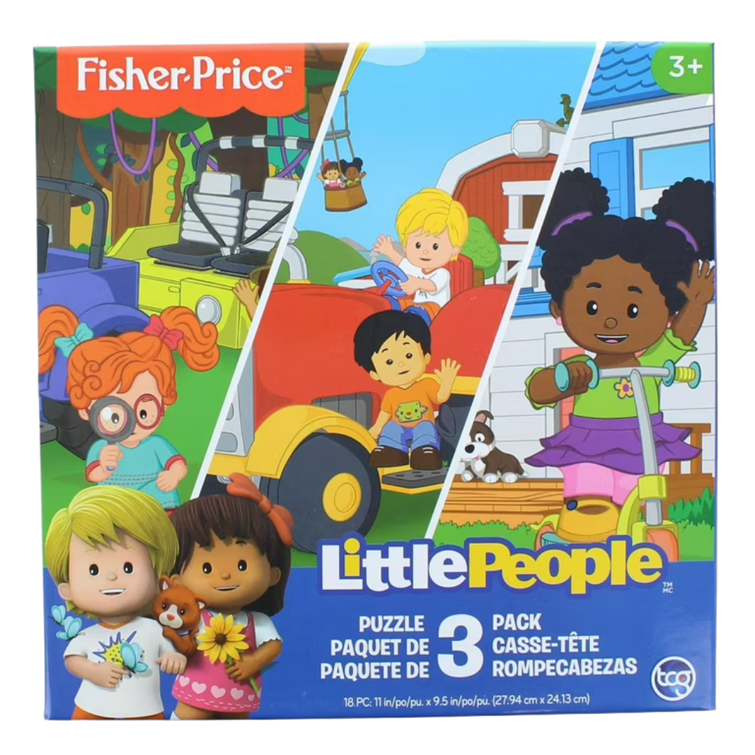 Fisher-Price Little People 3-Pack Puzzle Set (3Y+) by Farmacias Savia