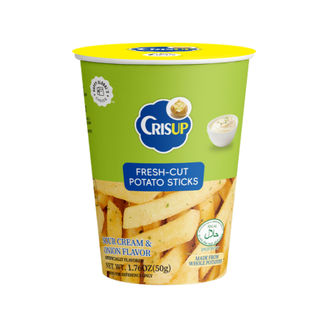 Crisup Fresh-Cut Potato Sticks Sour Cream & Onion Flavor (1.76oz) by Farmacias Savia