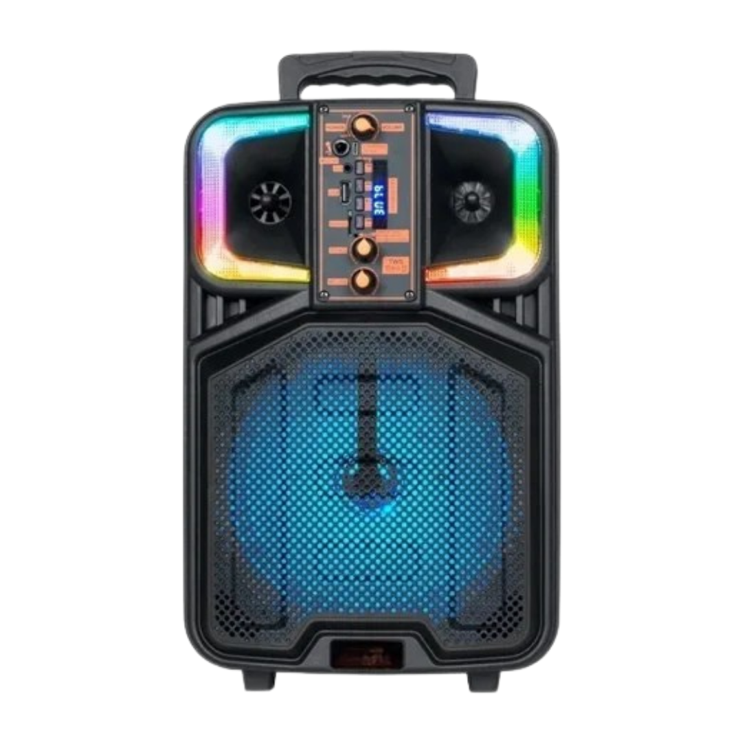 HomeBoss AO-818 8-Inch Portable Bluetooth Speaker with LED Lights by Farmacias Savia