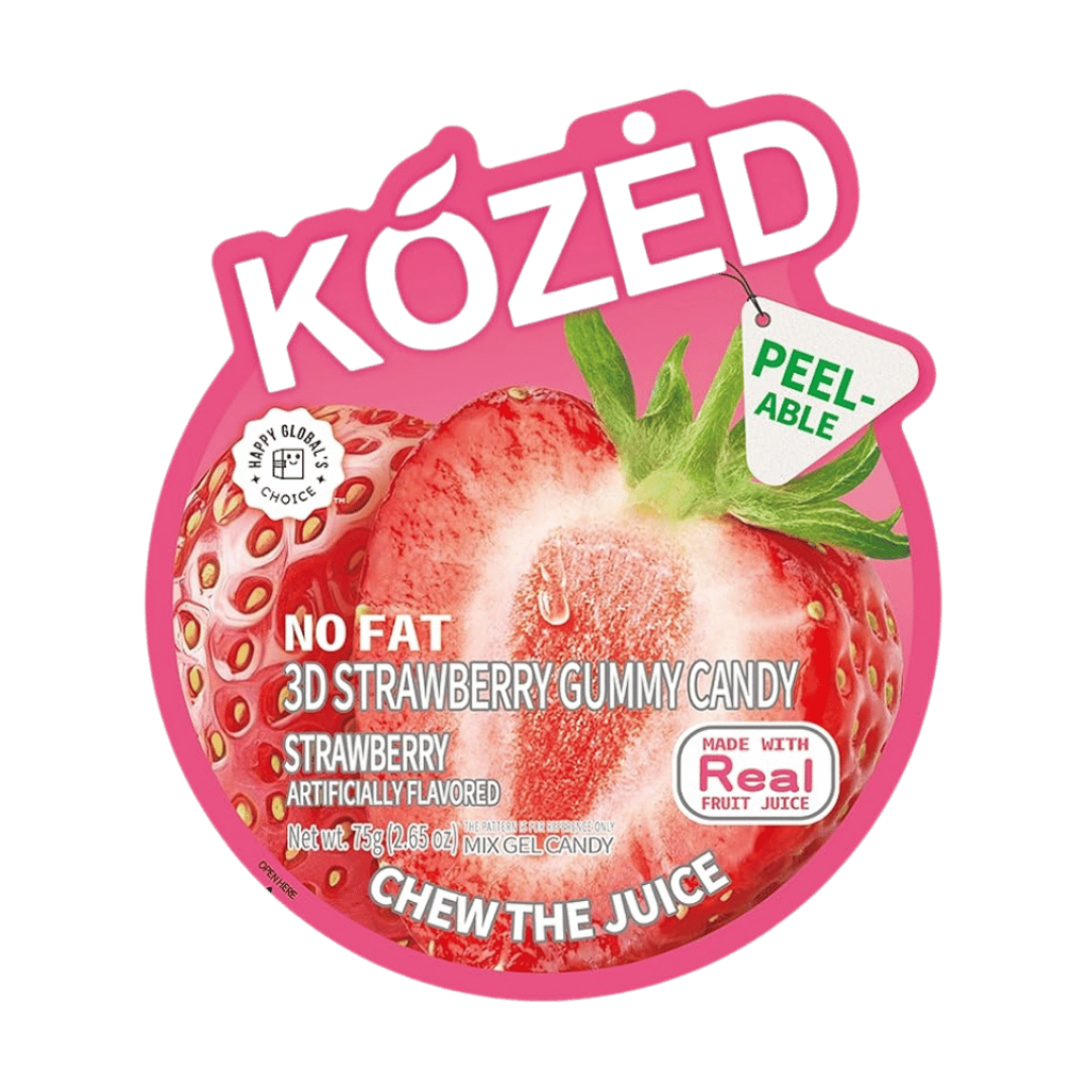 Kozed No Fat Gummy Candy Strawberry (2.65oz) by Farmacias Savia