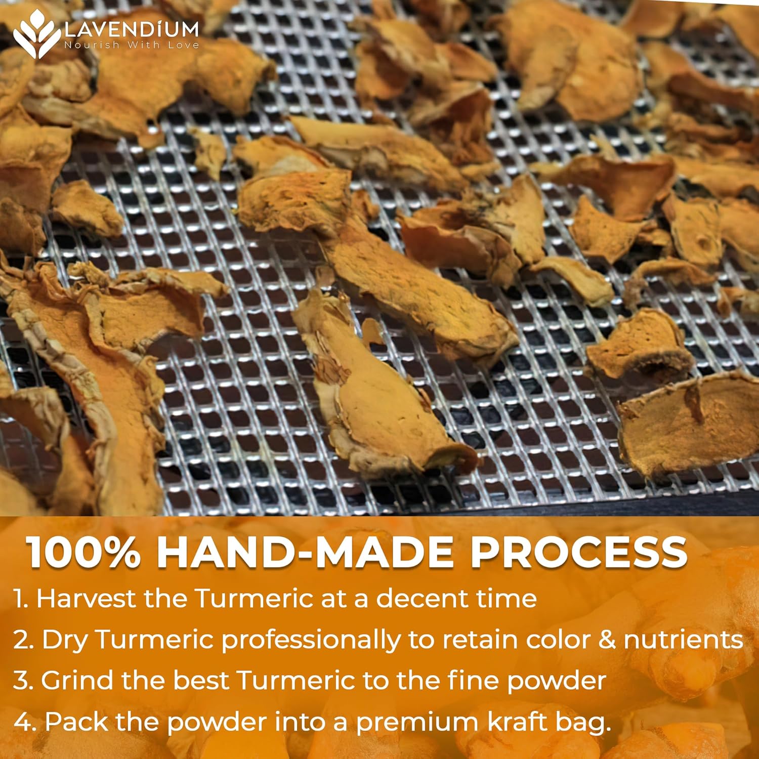 Turmeric Powder, 100% Natural & Pure, Ground, Seasoning Root Powder, No Additives, No Gluten, Vegan by FreshDrinkUS - Natural and Premium Herbal Tea