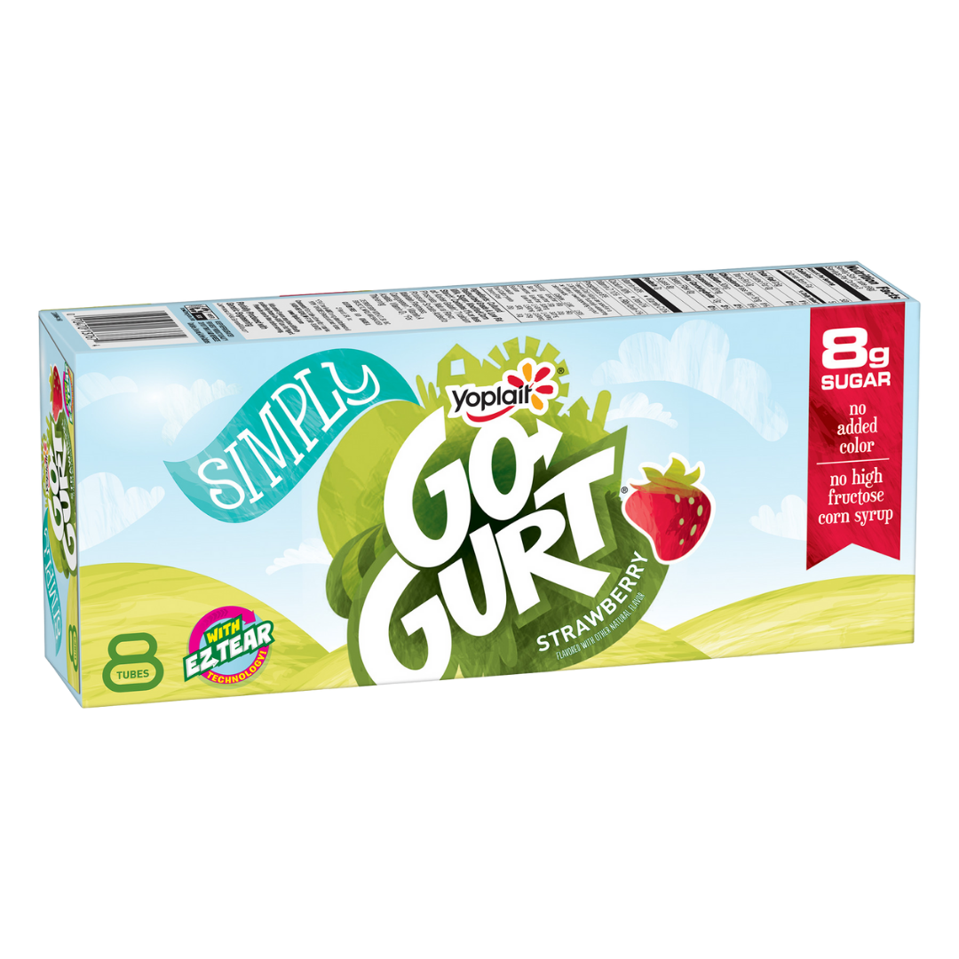 Go-GURT Strawberry Yogurt Tubes (2oz, 8 Pack) by Farmacias Savia