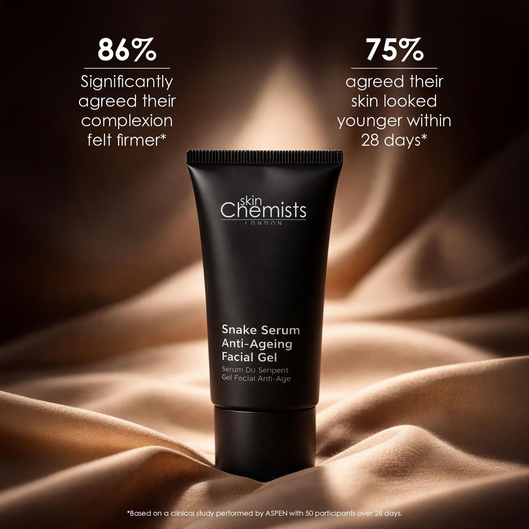skinChemists Snake Serum Anti-Ageing Facial Gel 30ml by skinChemists US