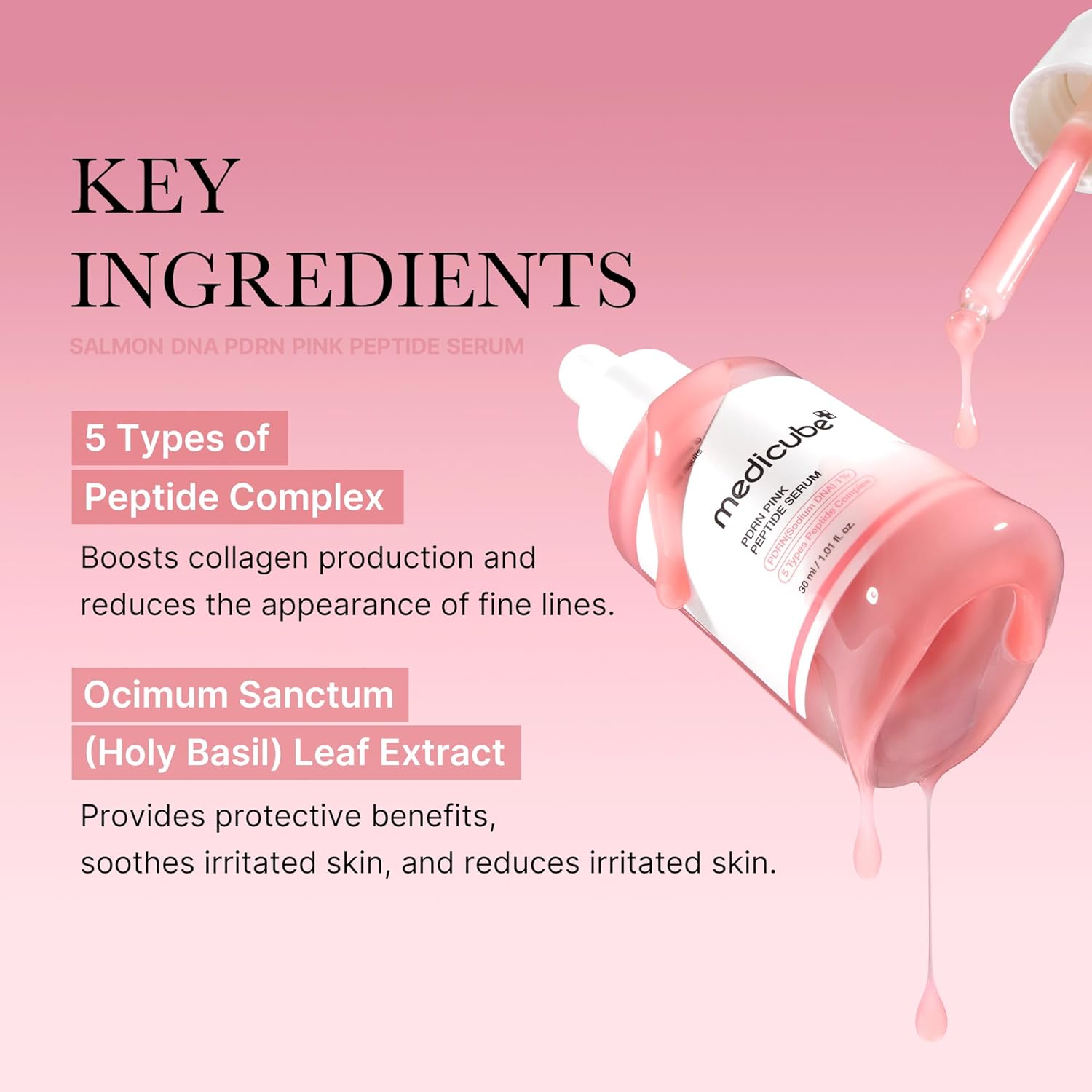Medicube PDRN Pink Peptide Serum by AsiaBeautyMall