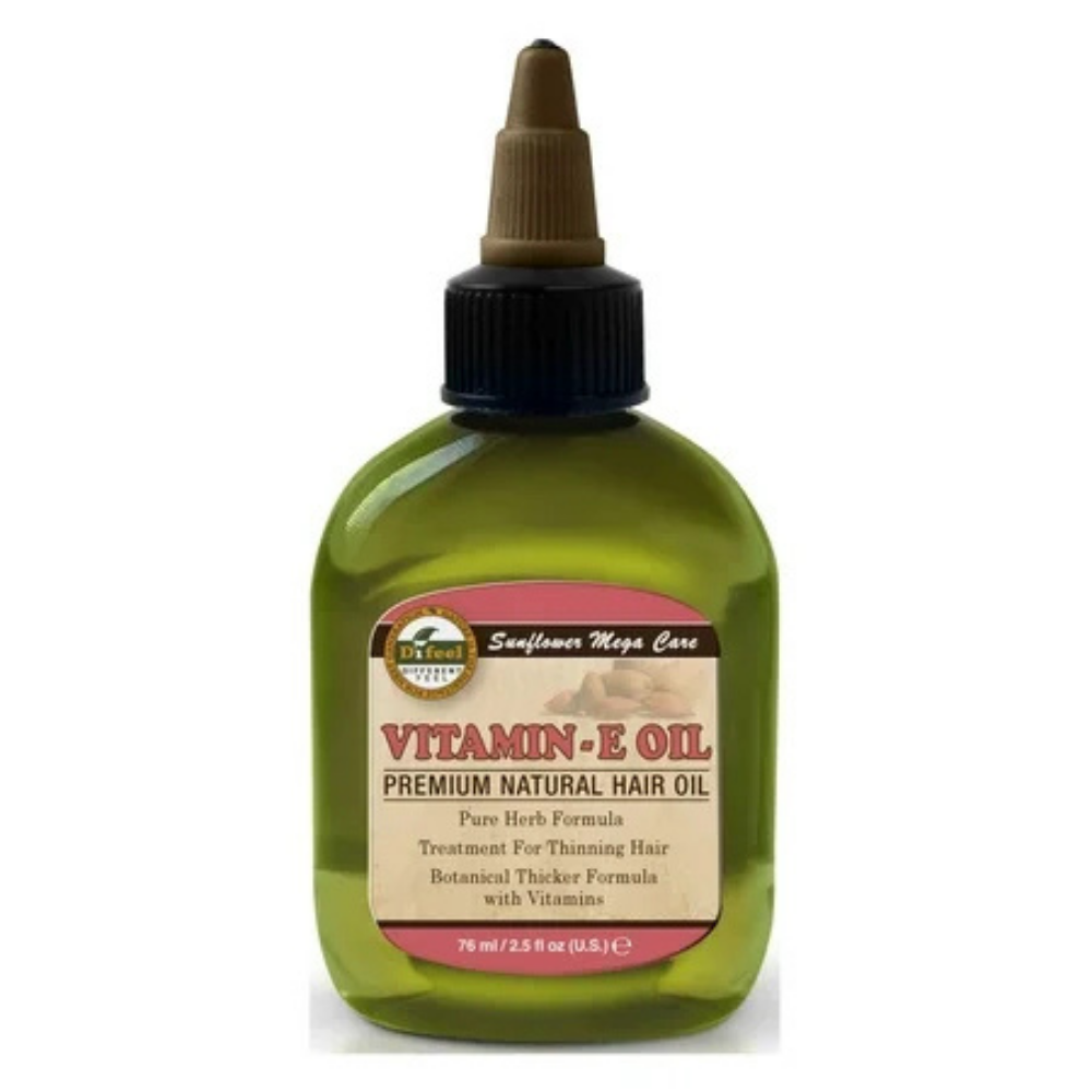Difeel Vitamin E Premium Natural Hair Oil (2.5 oz) by Farmacias Savia