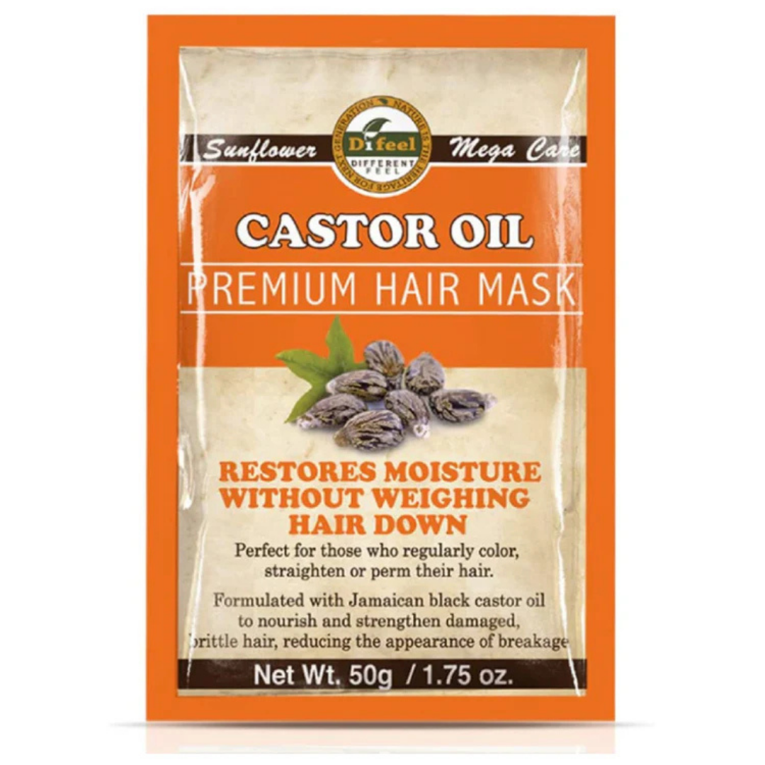 Difeel Castor Oil Premium Hair Mask (1.75oz) by Farmacias Savia