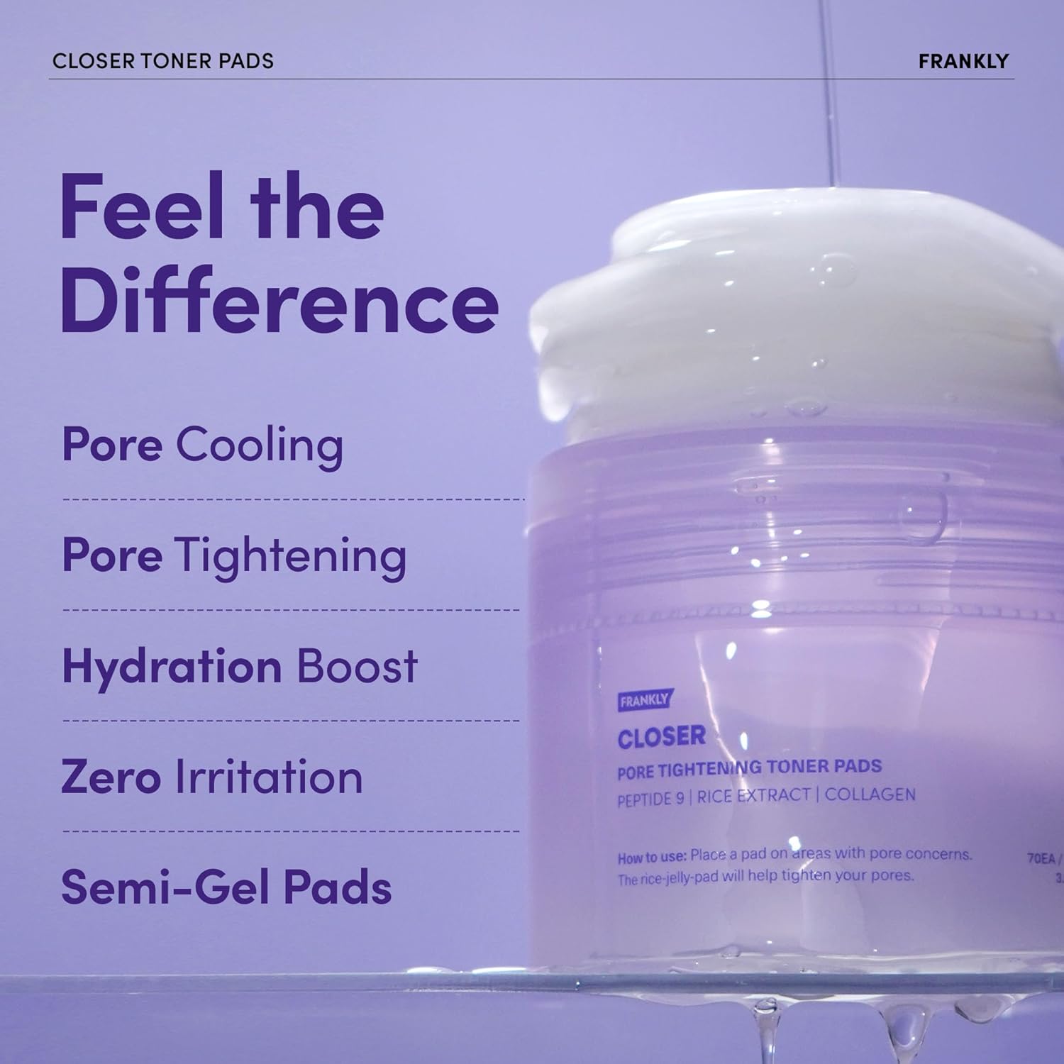 Frankly Closer Pore Tightening Toner Pads by AsiaBeautyMall