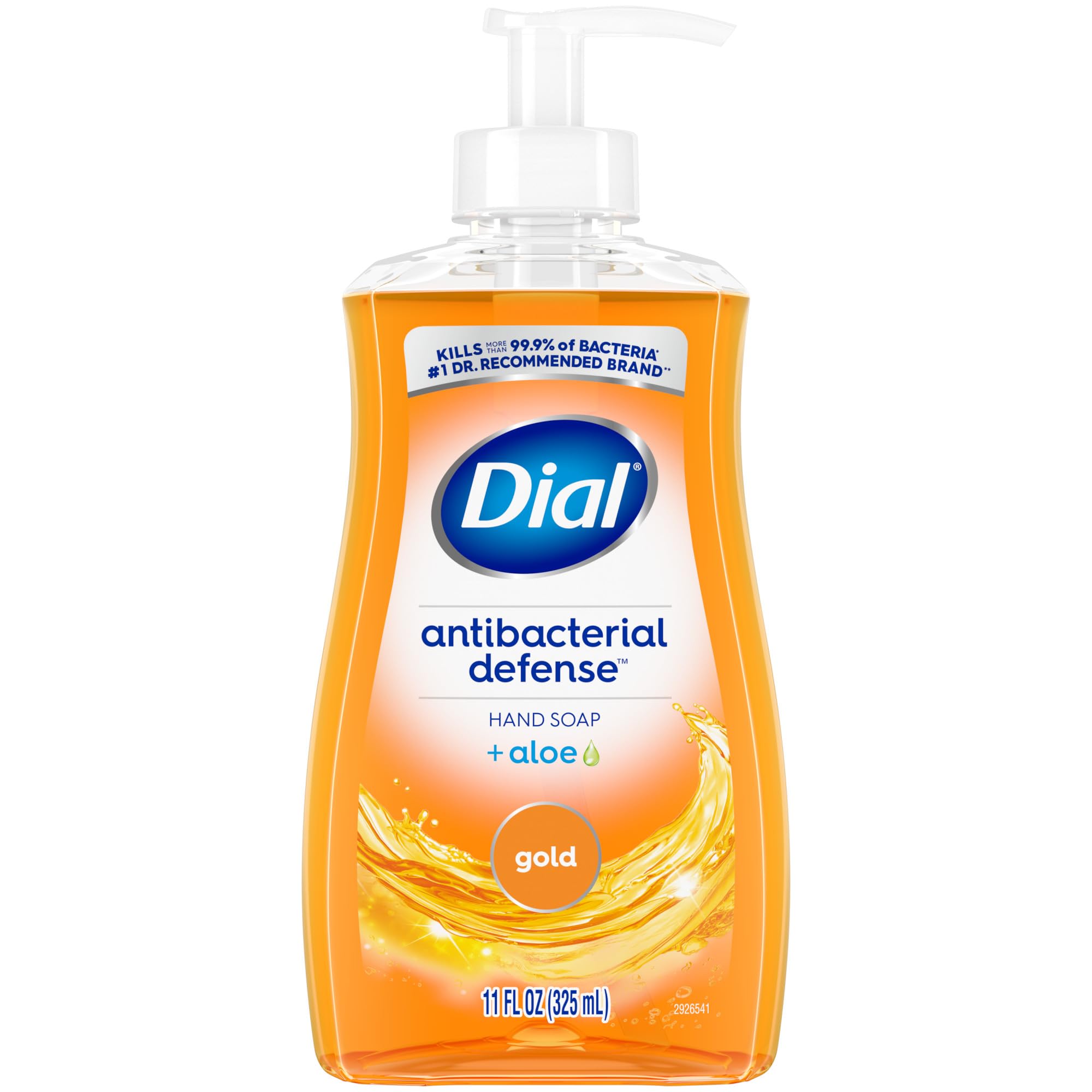 Dial Antibacterial Liquid Hand Soap, Gold, 11 fl oz Pump Bottle by Pasteur Pharmacy