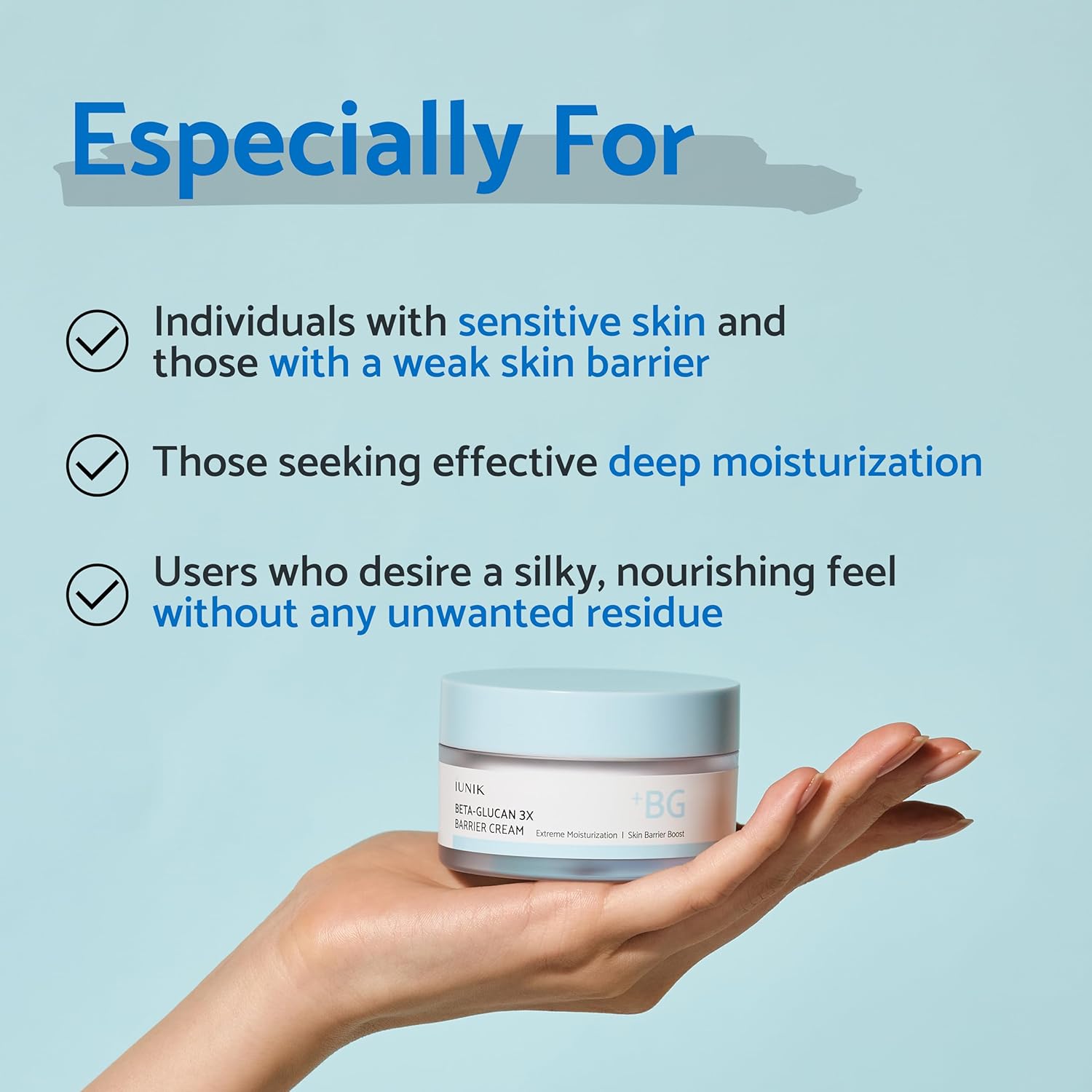 IUNIK Beta-Glucan 3X Barrier Cream by AsiaBeautyMall