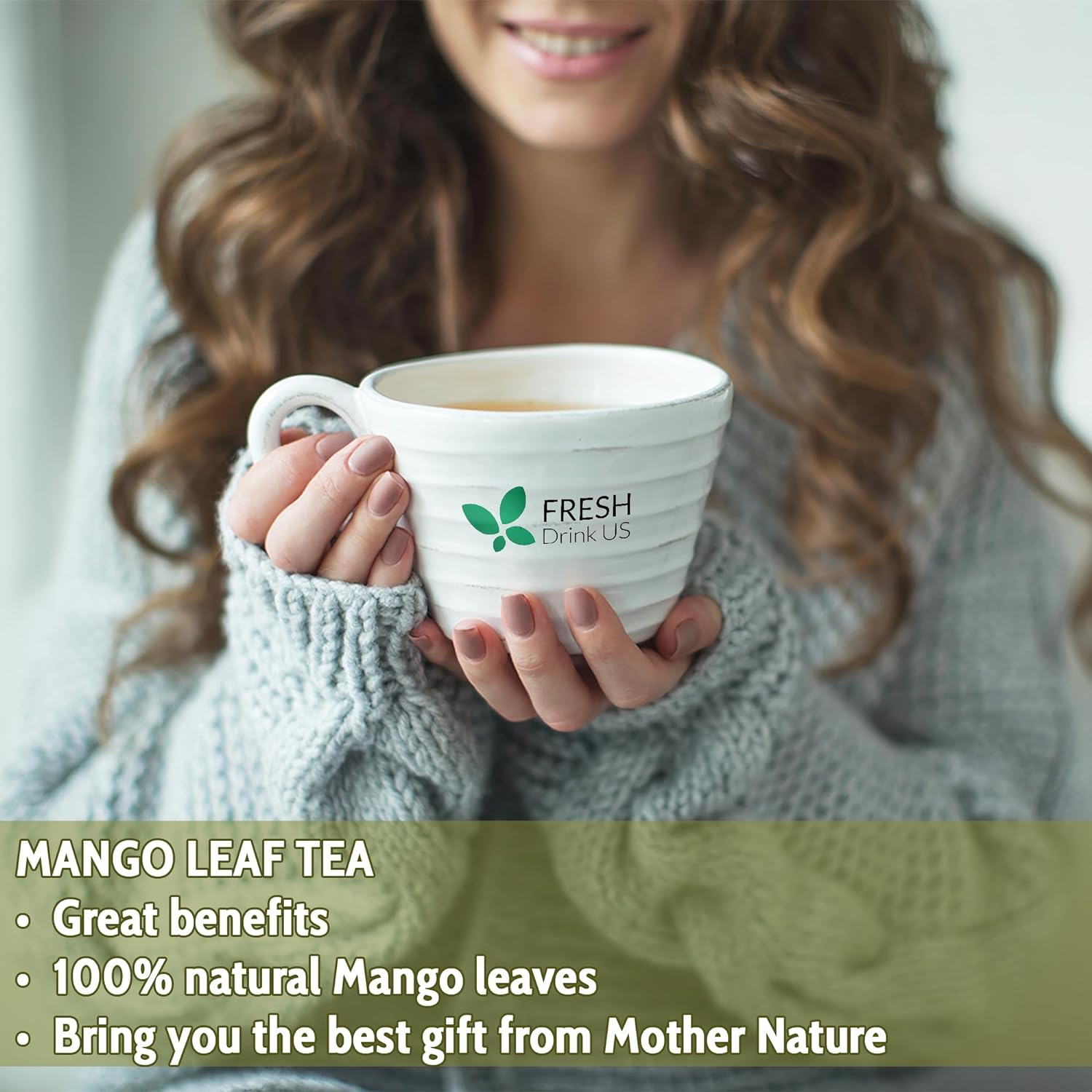 Mango Leaf, Whole Dried Leaves, Tea Bags, Powder, 100% Natural & Pure from Mango Leaves. Mango Dried Leaves. Loose Leaf Mango Herbal Tea. Mango Leaf Tea. No Sugar, No Caffeine, No Gluten, Vegan. by FreshDrinkUS - Natural and Premium Herbal Tea
