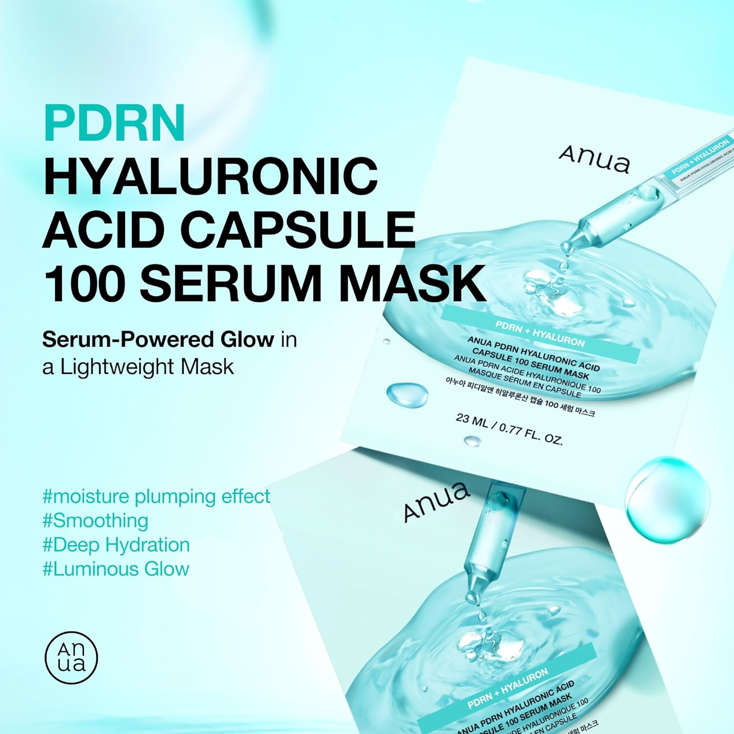 ANUA PDRN Hyaluronic Acid Capsule 100 Serum Mask by AsiaBeautyMall