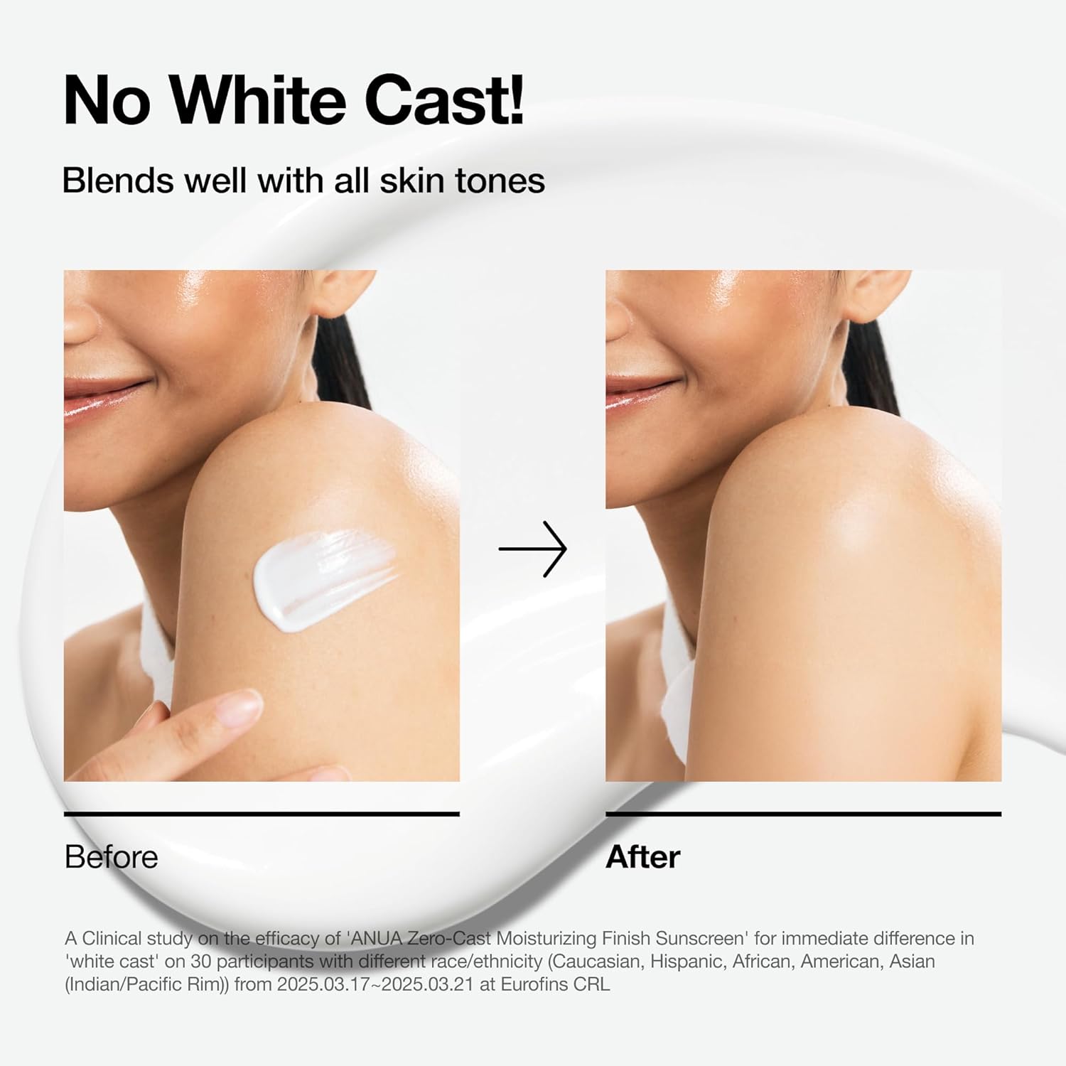 ANUA Zero-Cast Moisturizing Finish Sunscreen SPF50+ PA++++ by AsiaBeautyMall