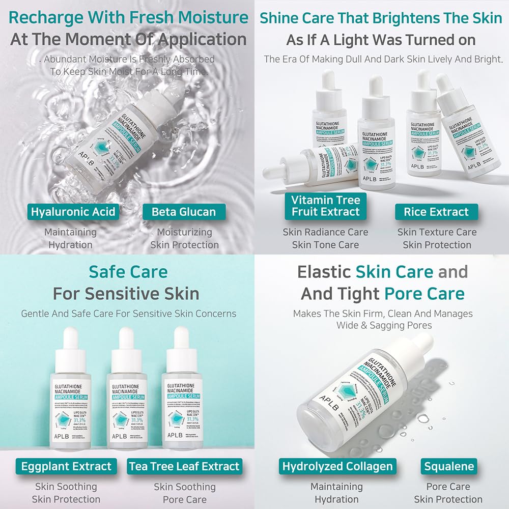 APLB Glutathione Niacinamide Ampoule Serum by AsiaBeautyMall