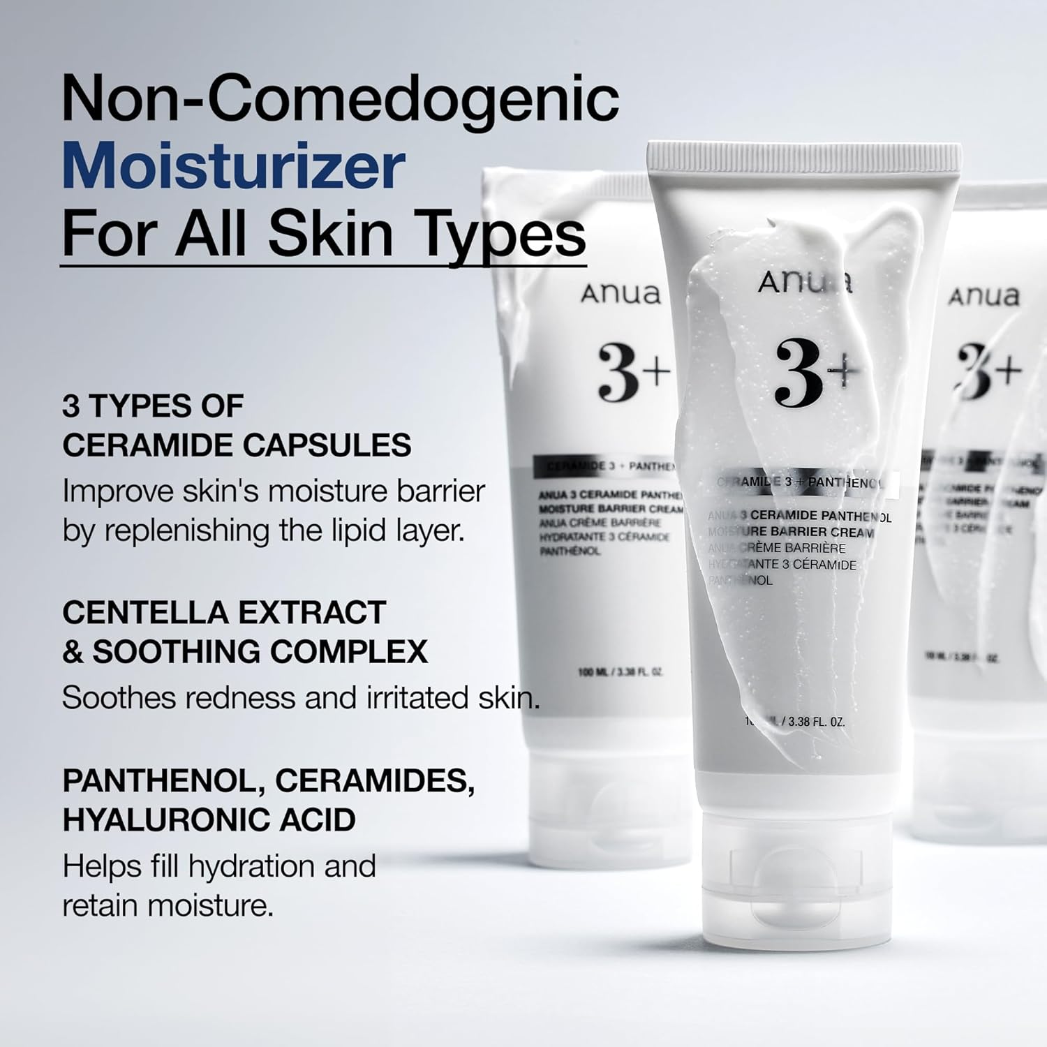 ANUA 3+ Ceramide Panthenol Moisture Barrier Cream by AsiaBeautyMall