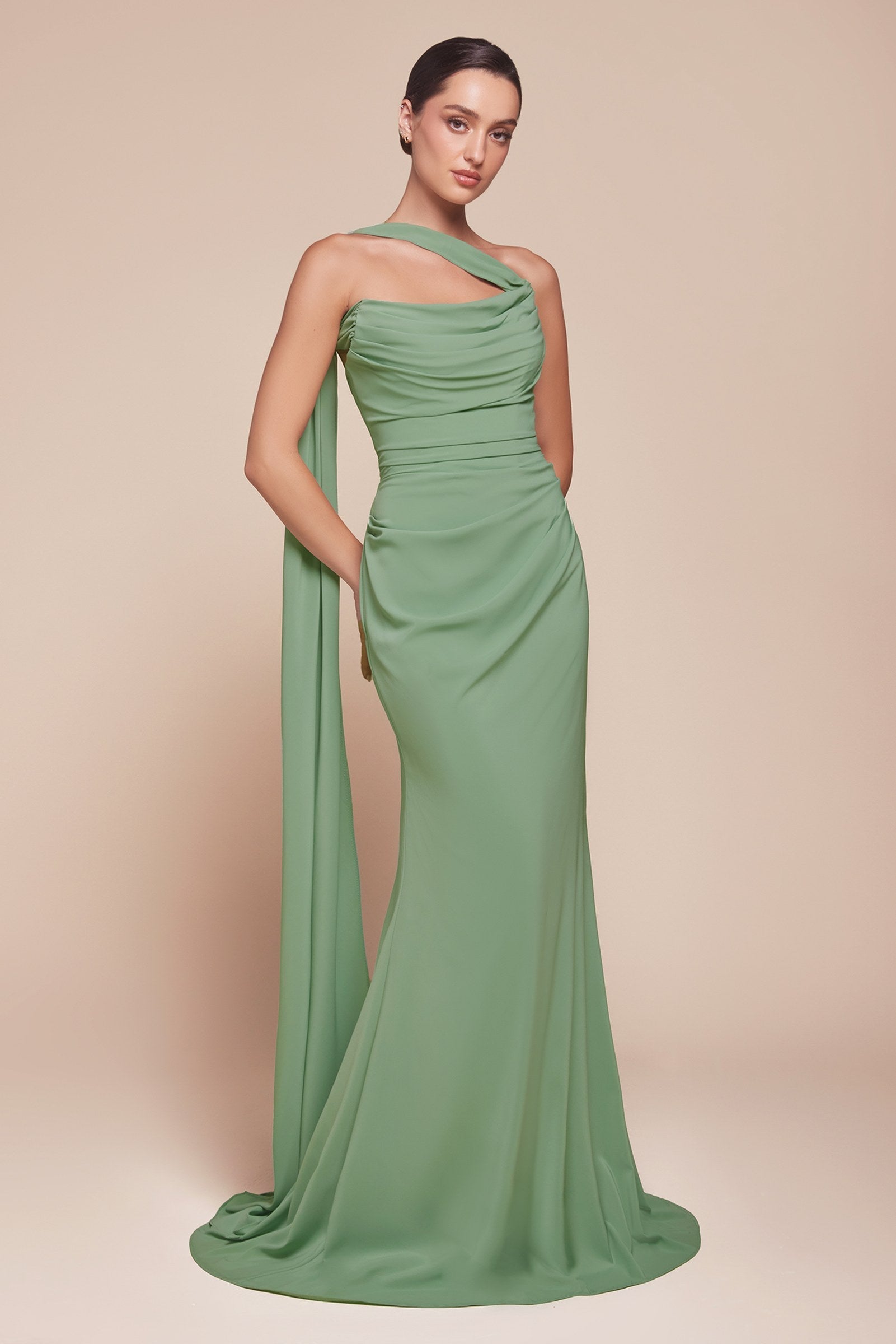 Ladivine 7433 Dress Versatile Tie Chiffon Strapless Bridesmaid Dress by DiscountDressShop