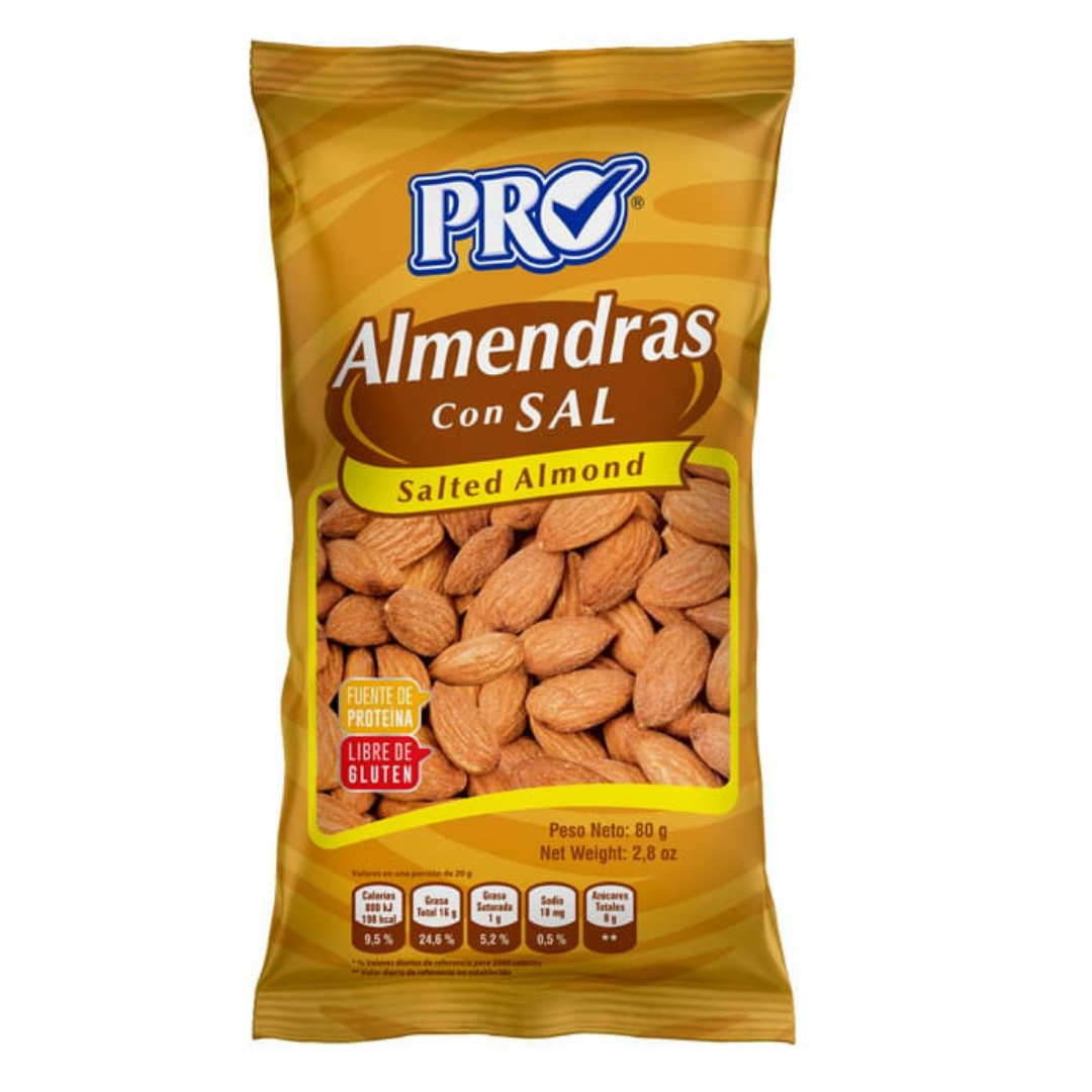 Pro Almendra Natural Almonds 2oz by Farmacias Savia