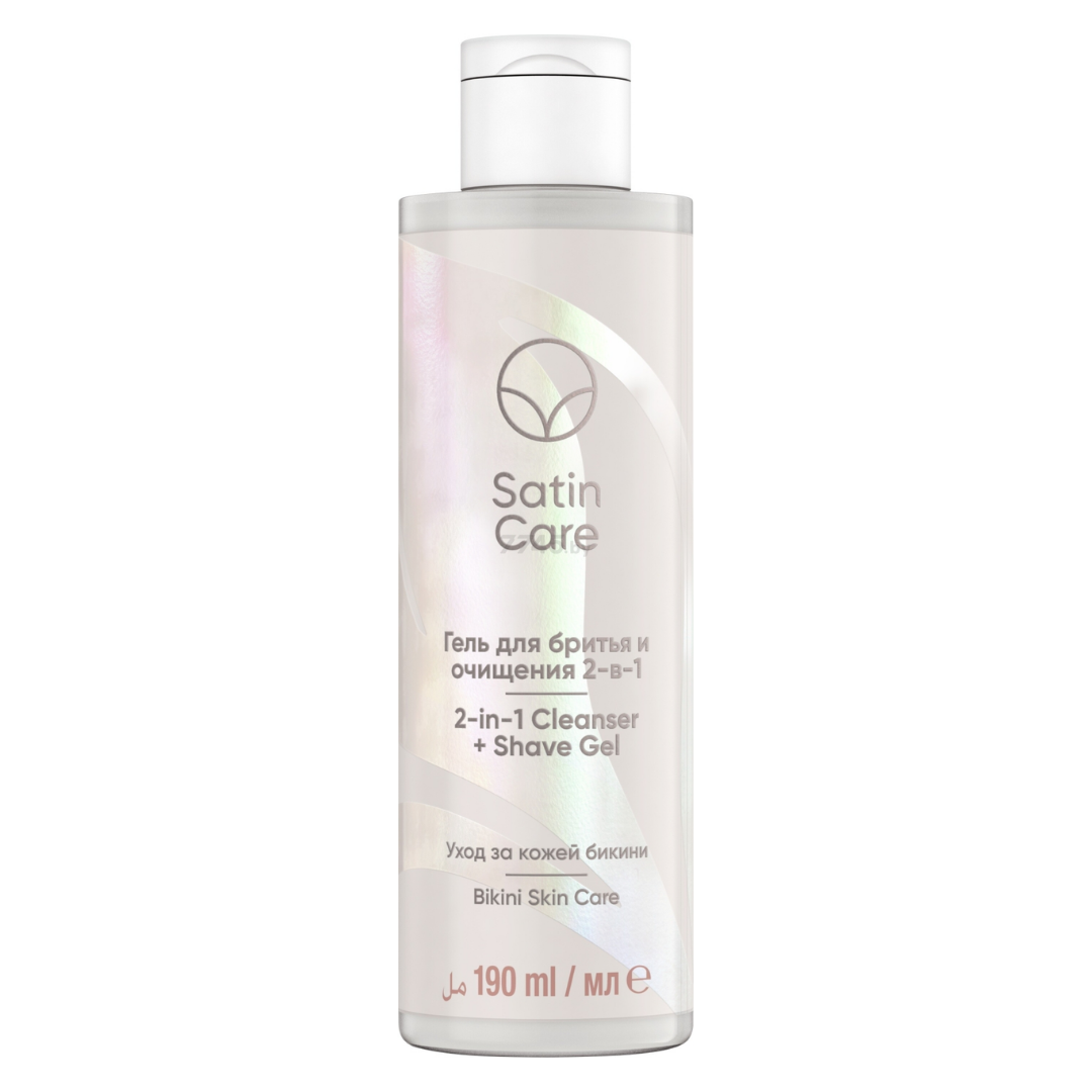 Satin Care 2-in-1 Cleanser & Shave Gel – Sensitive Skin (6 oz) by Farmacias Savia