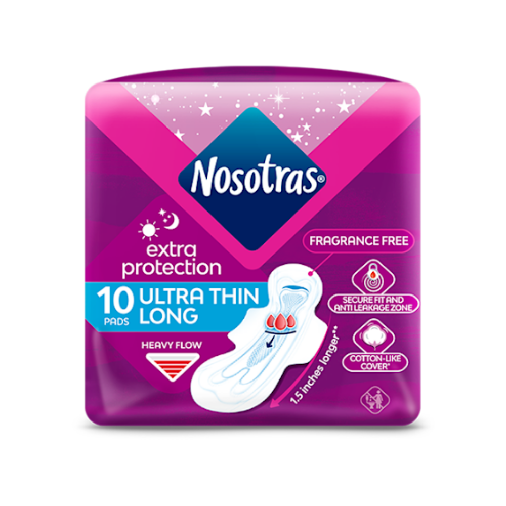 Nosotras Heavy Flow Ultra Thin Extra Protection Pads (10 ct) by Farmacias Savia