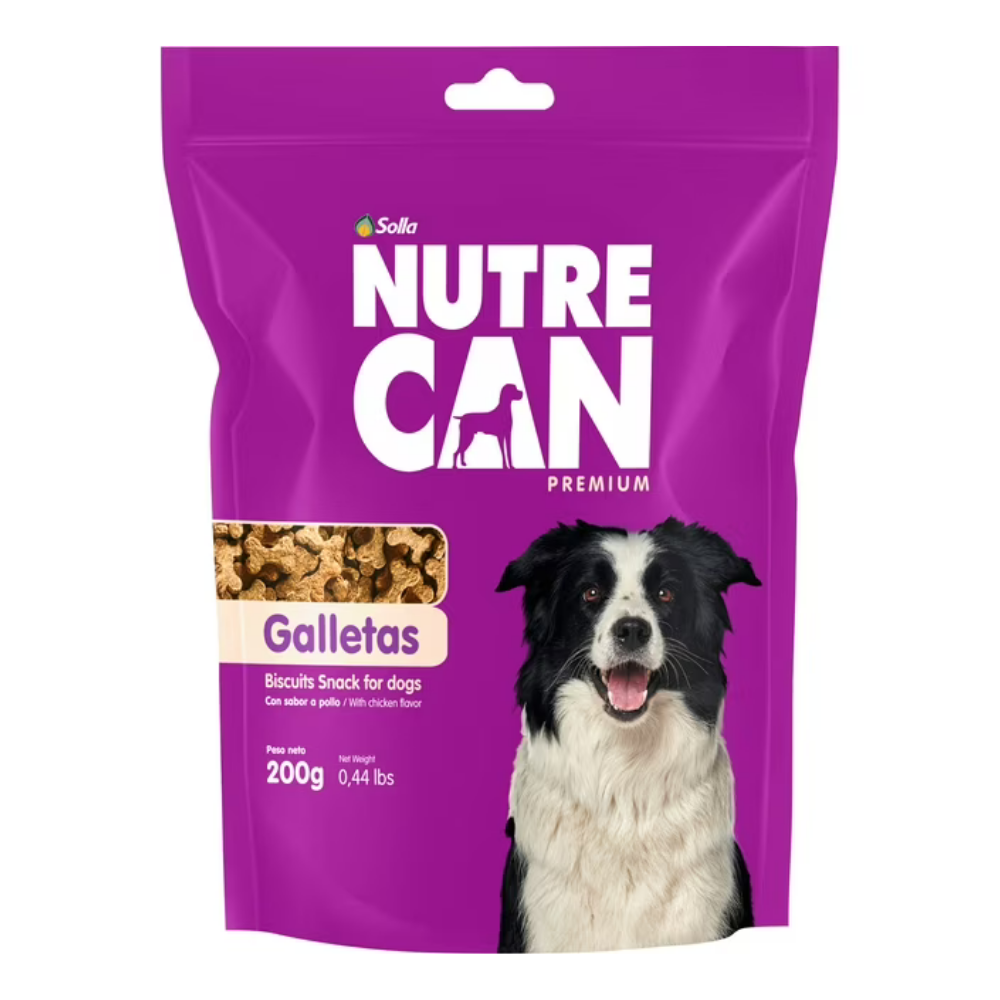 Nutre Can Premium Dog Biscuits Chicken Flavor (200g) by Farmacias Savia
