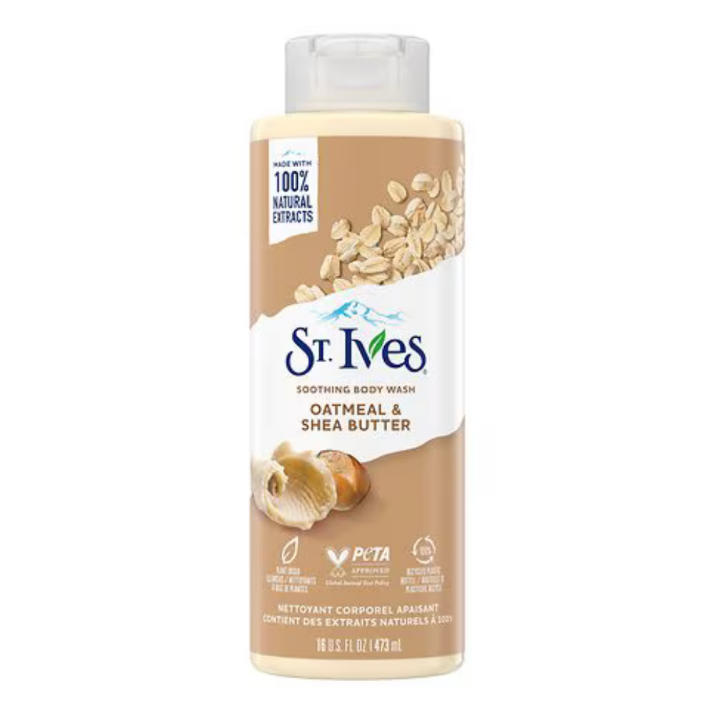 St. Ives Soothing Body Wash Oatmeal & Shea Butter (16 oz) by Farmacias Savia
