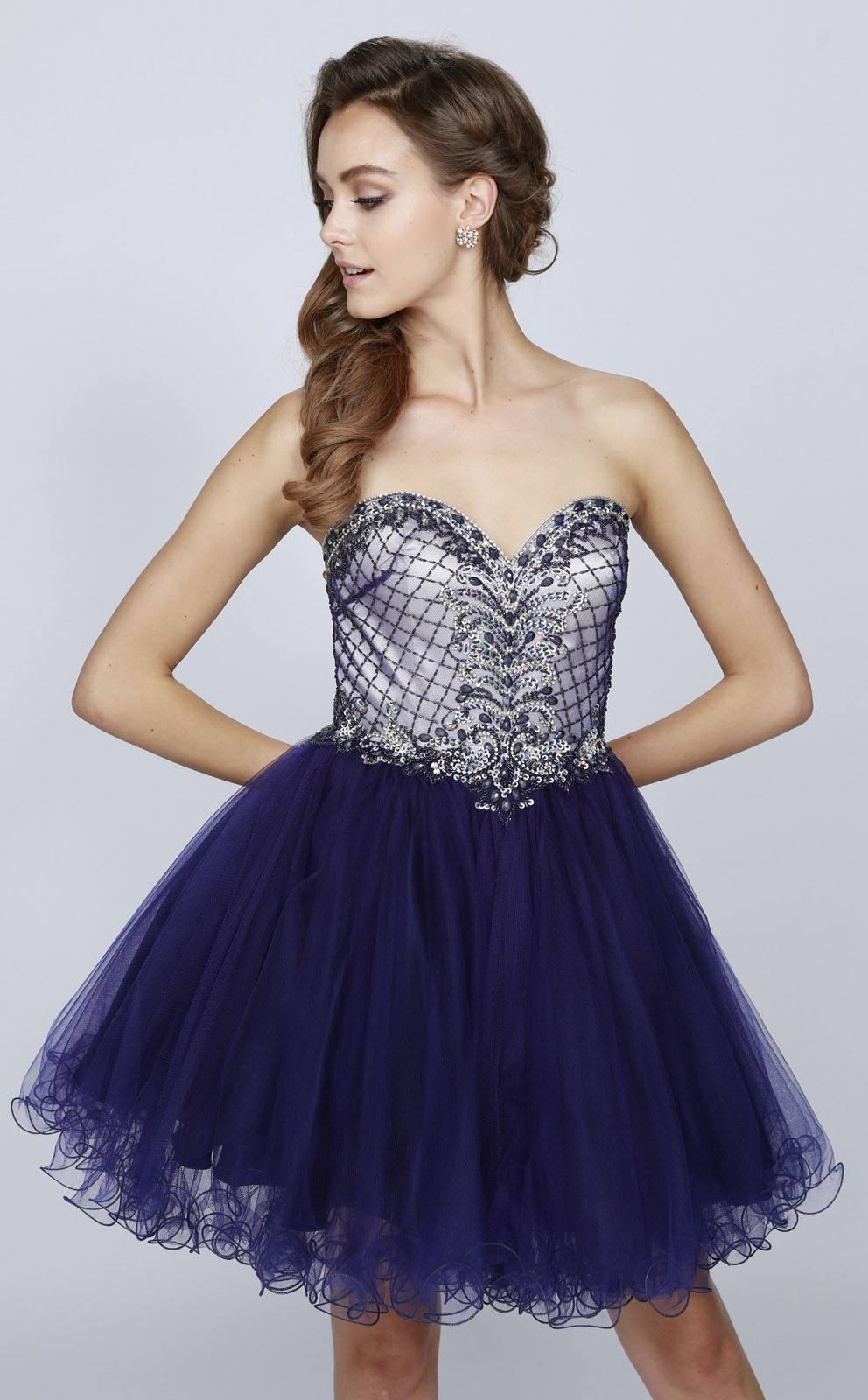 Juliet 778 Sweetheart Neckline Corset Back Dress by DiscountDressShop