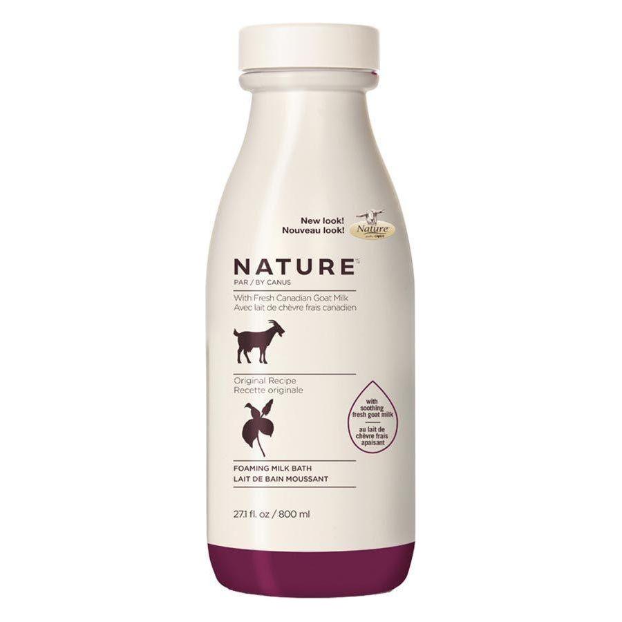 Canus Nature Foaming Milk Bath with Fresh Canadian Goat Milk Original Recipe 27.1 Oz by Pasteur Pharmacy