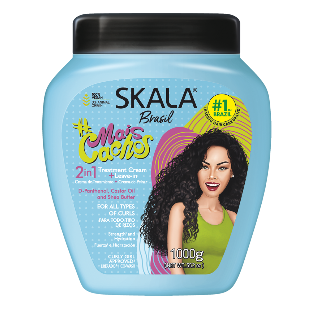 Skala Mais Cachos 2-in-1 Conditioner & Cream (35.2 oz) by Farmacias Savia