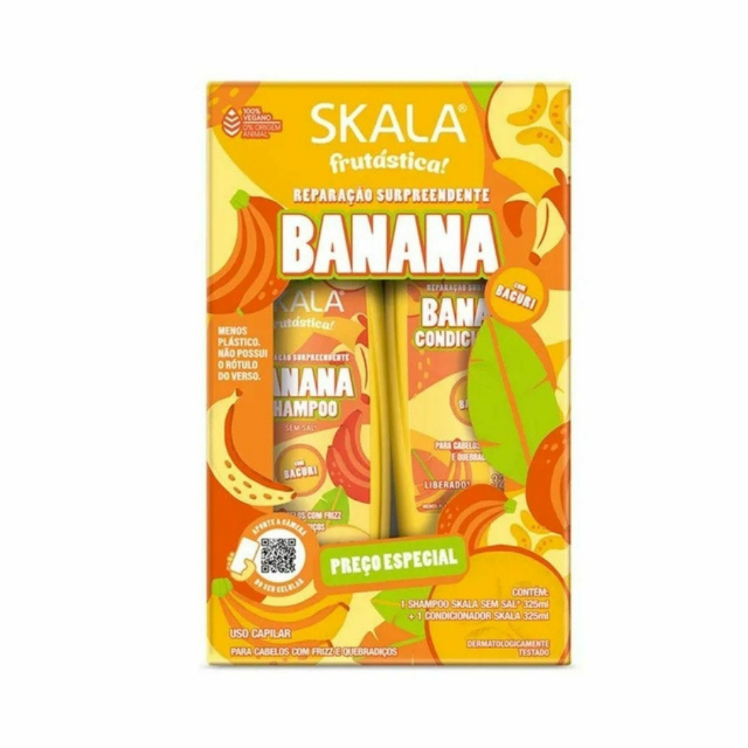 Skala Brasil Banana & Bacuri Shampoo and Conditioner Set (2 pc) by Farmacias Savia