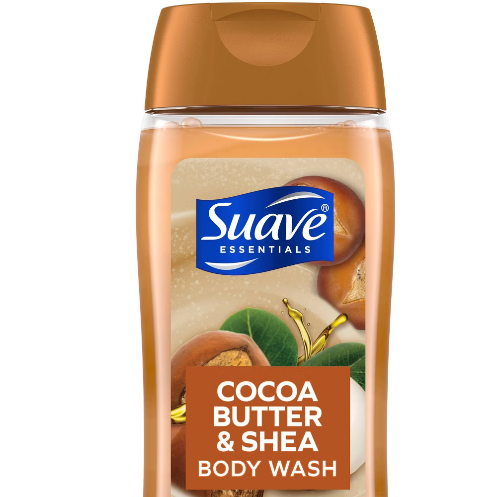 Suave Essentials Cocoa Butter & Shea Body Wash (18oz) by Farmacias Savia
