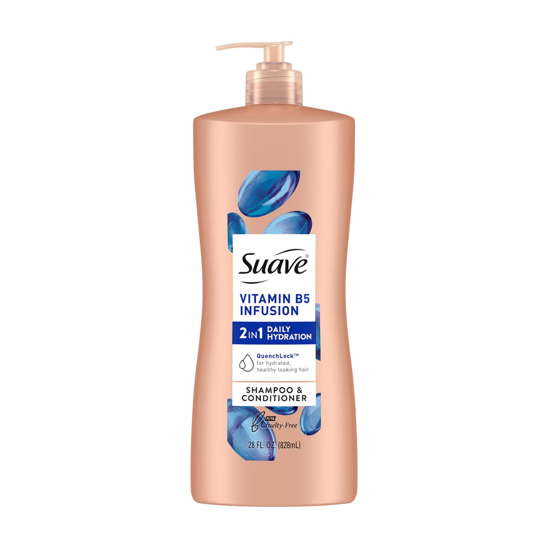 Suave Professionals Vitamin B5 Infusion 2-in-1 Shampoo & Conditioner (28oz) by Farmacias Savia