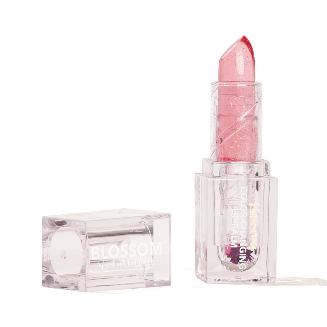 Blossom Shimmering Color-Changing Lip Balm Blush 0.1oz by Farmacias Savia