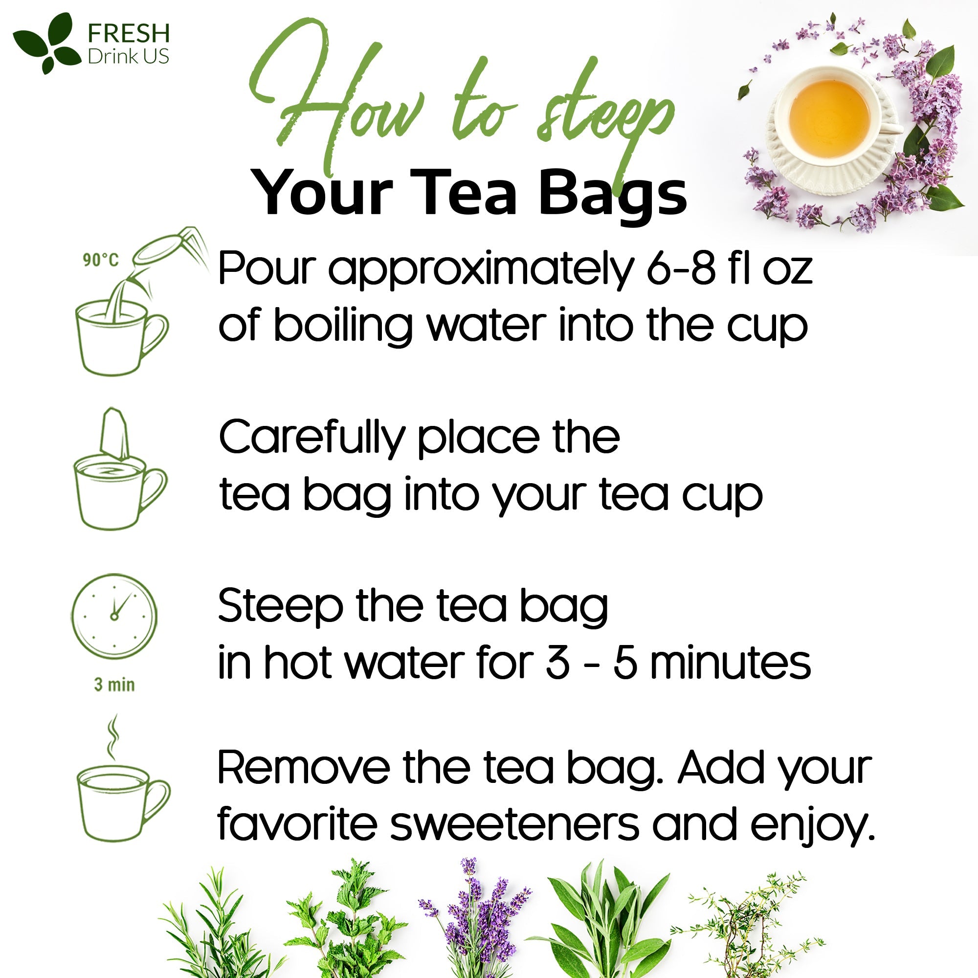 Dandelion Root Tea Bags, 100% Natural & Pure from Dandelion Root, Eco-Conscious Tea Bags, Dandelion Root Herbal Tea. Dandelion Root Tea. No Sugar, No Caffeine, No Gluten, Vegan. by FreshDrinkUS - Natural and Premium Herbal Tea