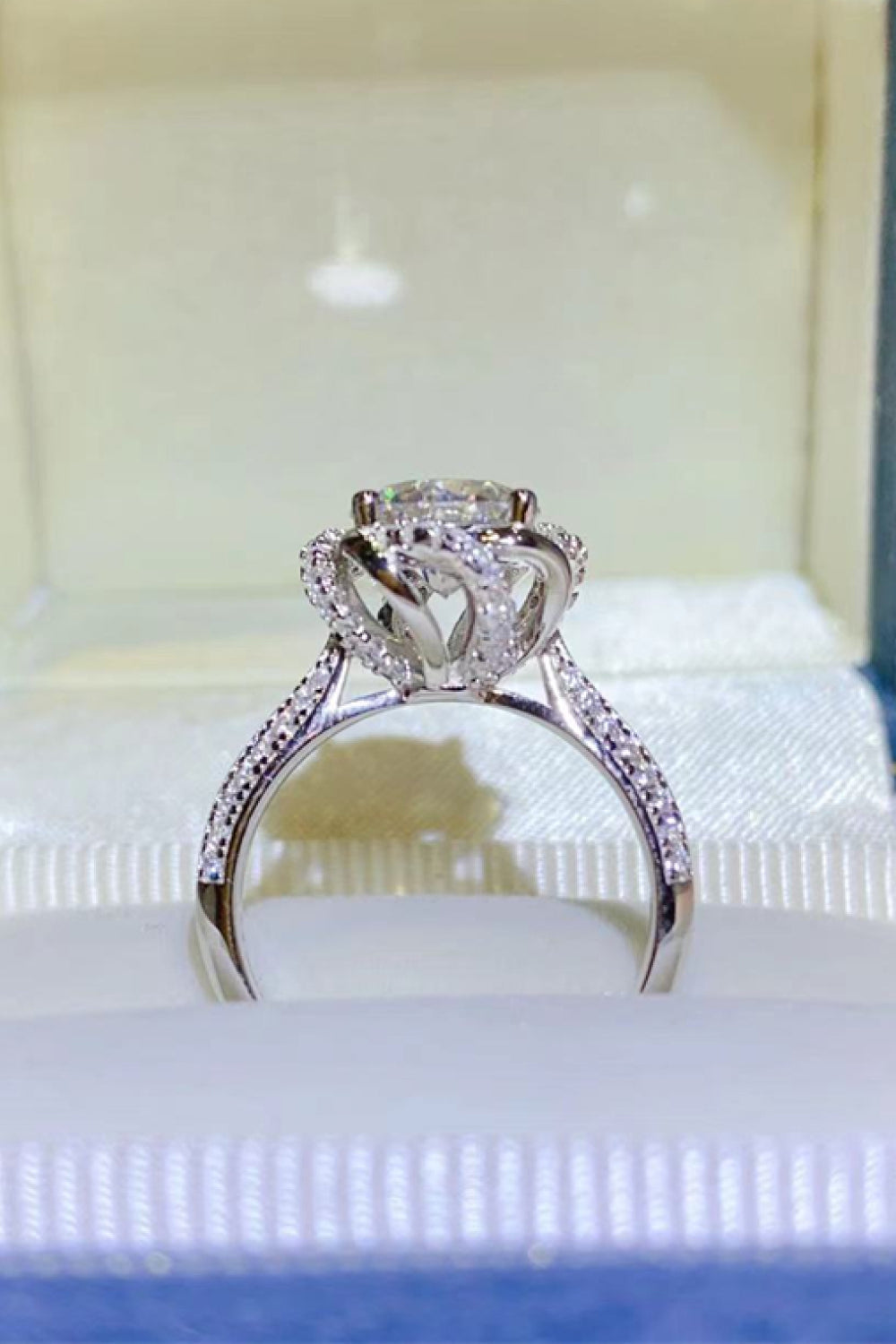2 Carat Sparkala™ Platinum Over Pure Sterling Silver Ring by Sparkala