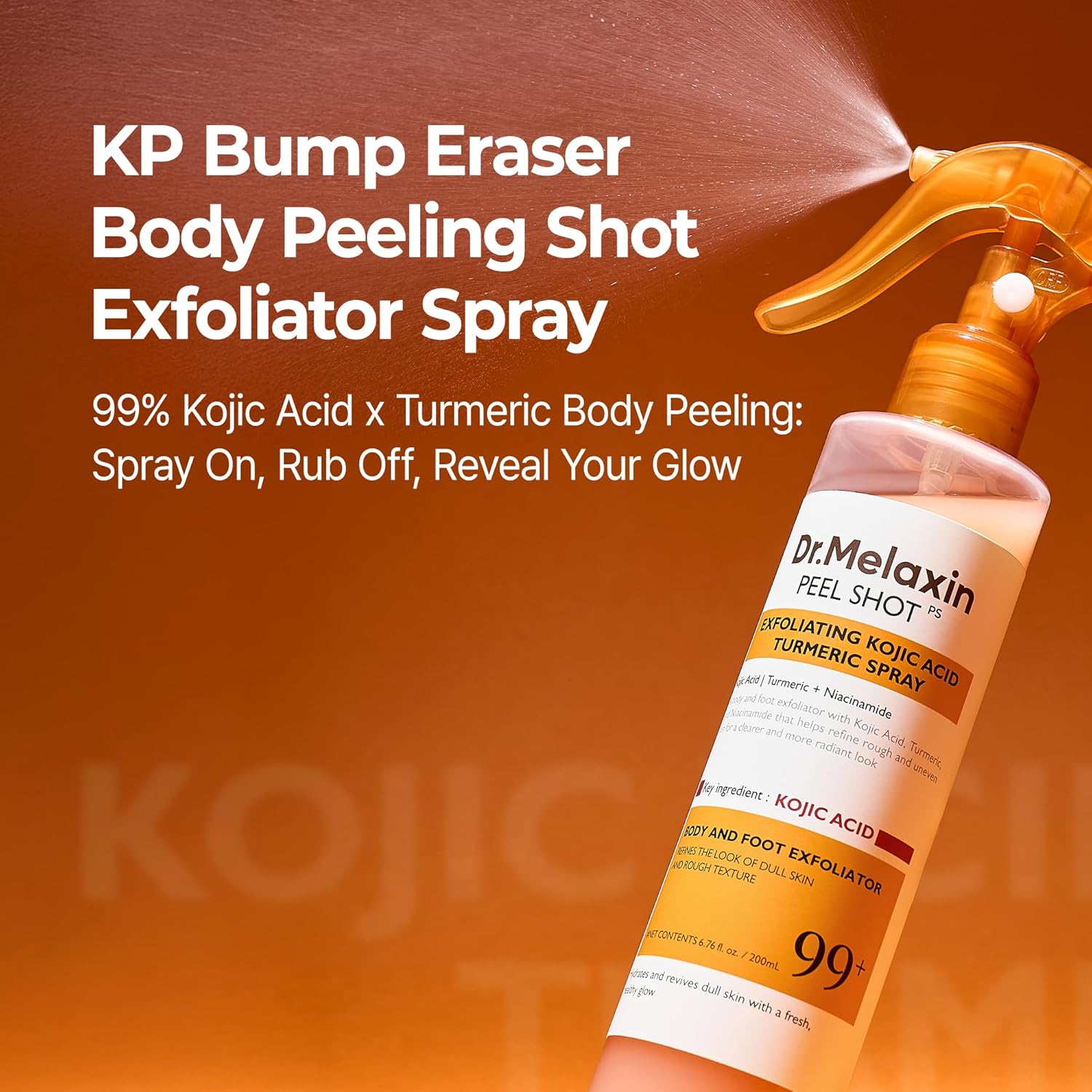 Dr. Melaxin Peel Shot Exfoliating Kojic Acid Turmeric Spray by AsiaBeautyMall