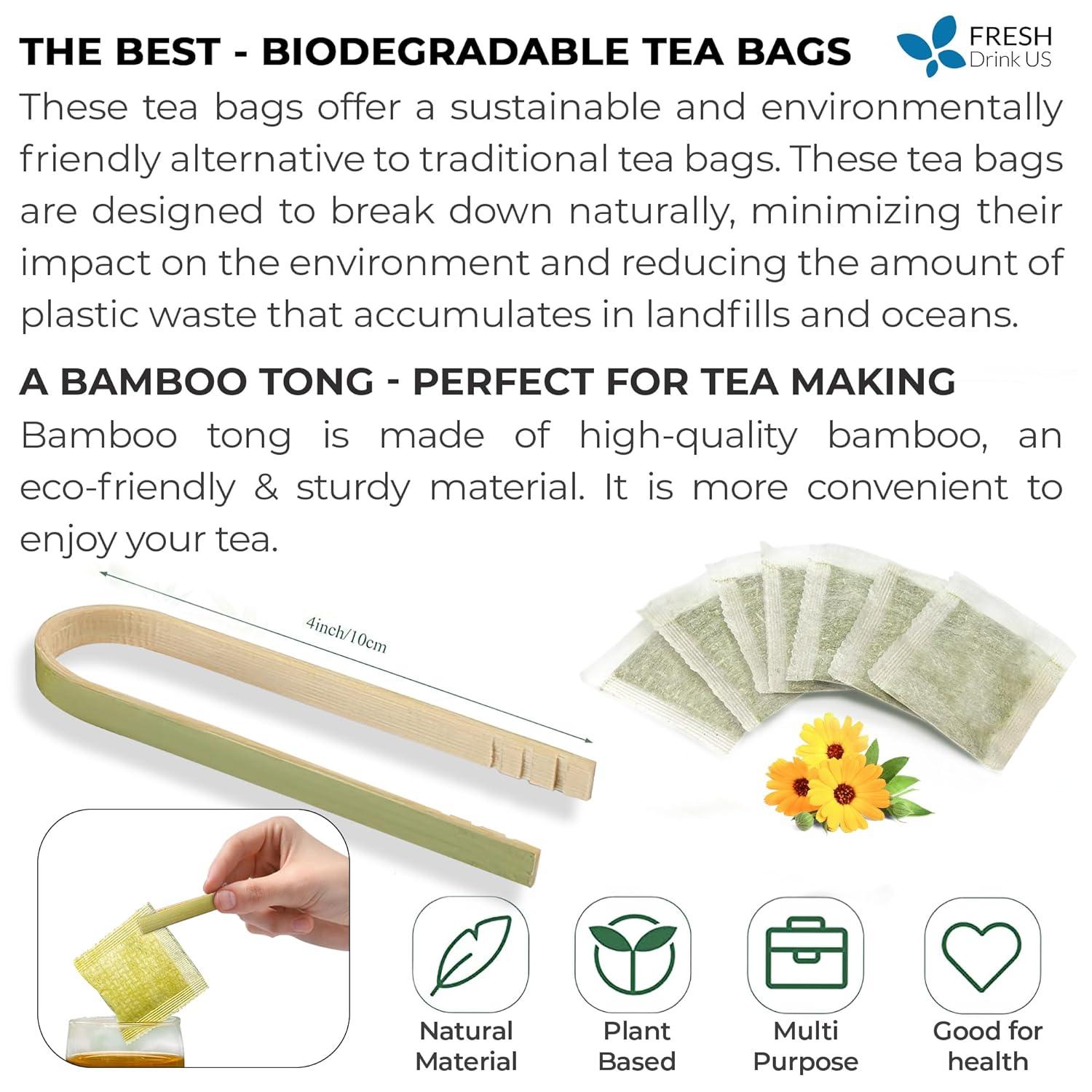 Premium Ginger Tea Bags, 100% Natural & Pure from Ginger Roots, Ginger Tea, Ginger Herbal Tea. Ginger Tea. No Sugar, No Caffeine, No Gluten, Vegan. by FreshDrinkUS - Natural and Premium Herbal Tea
