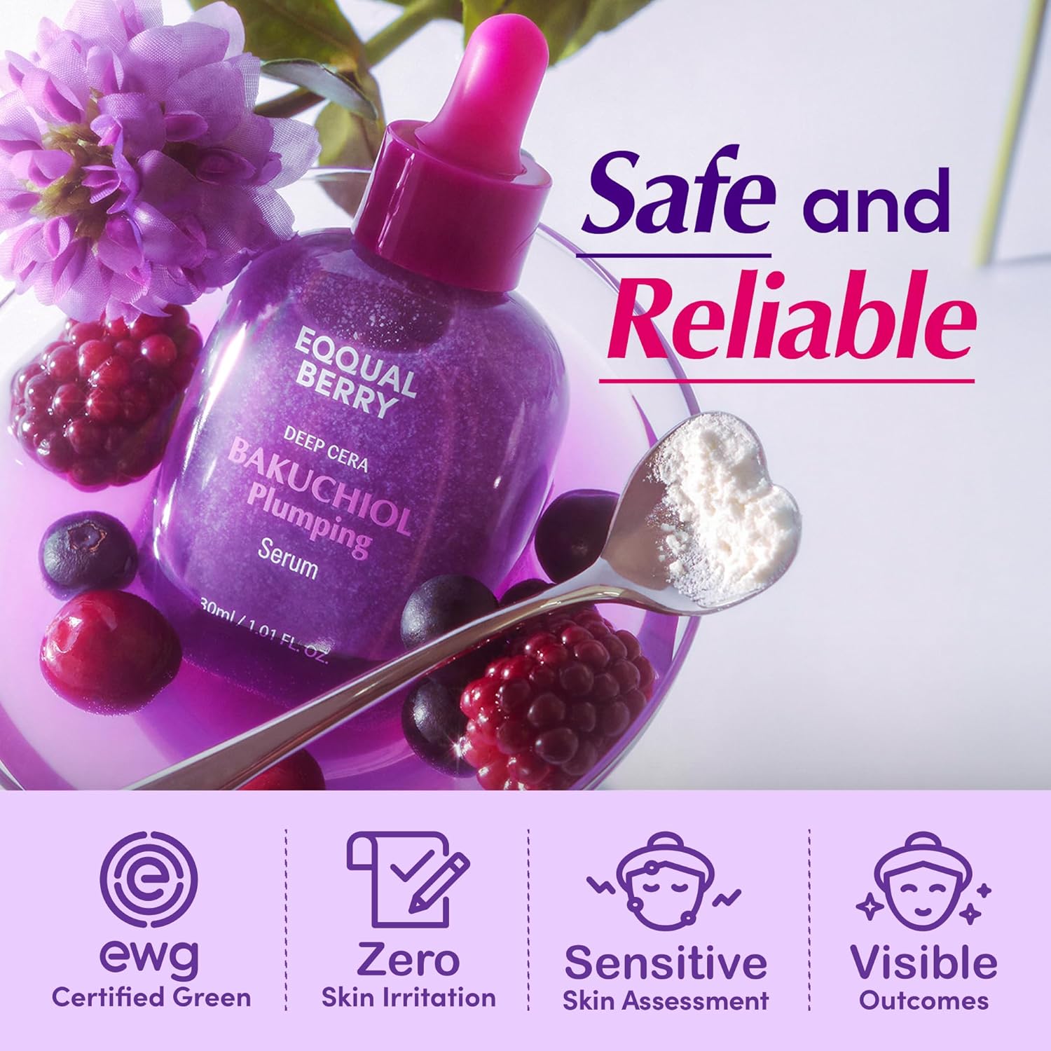 EQQUALBERRY Deep Cera Bakuchiol Plumping Serum by AsiaBeautyMall